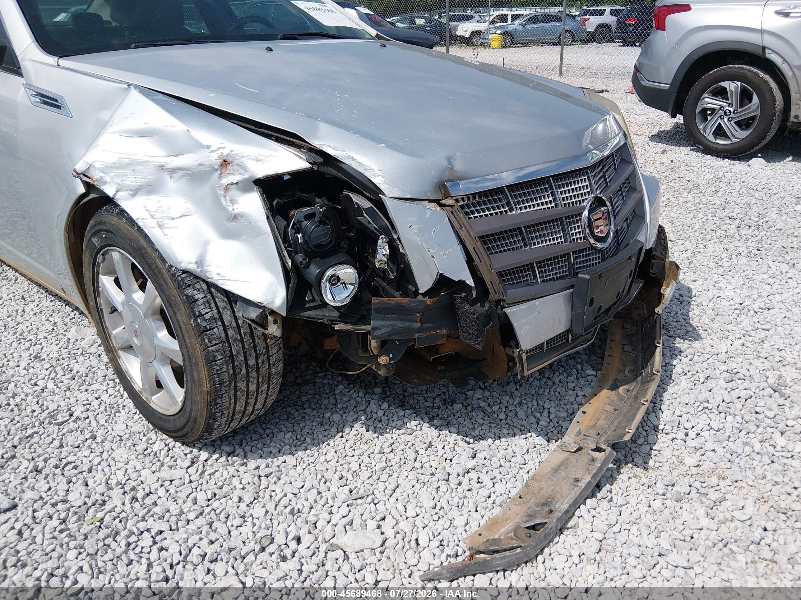 2009 Cadillac Cts Rwd W/1sa Серебряный vin: 1G6DF577X90169863