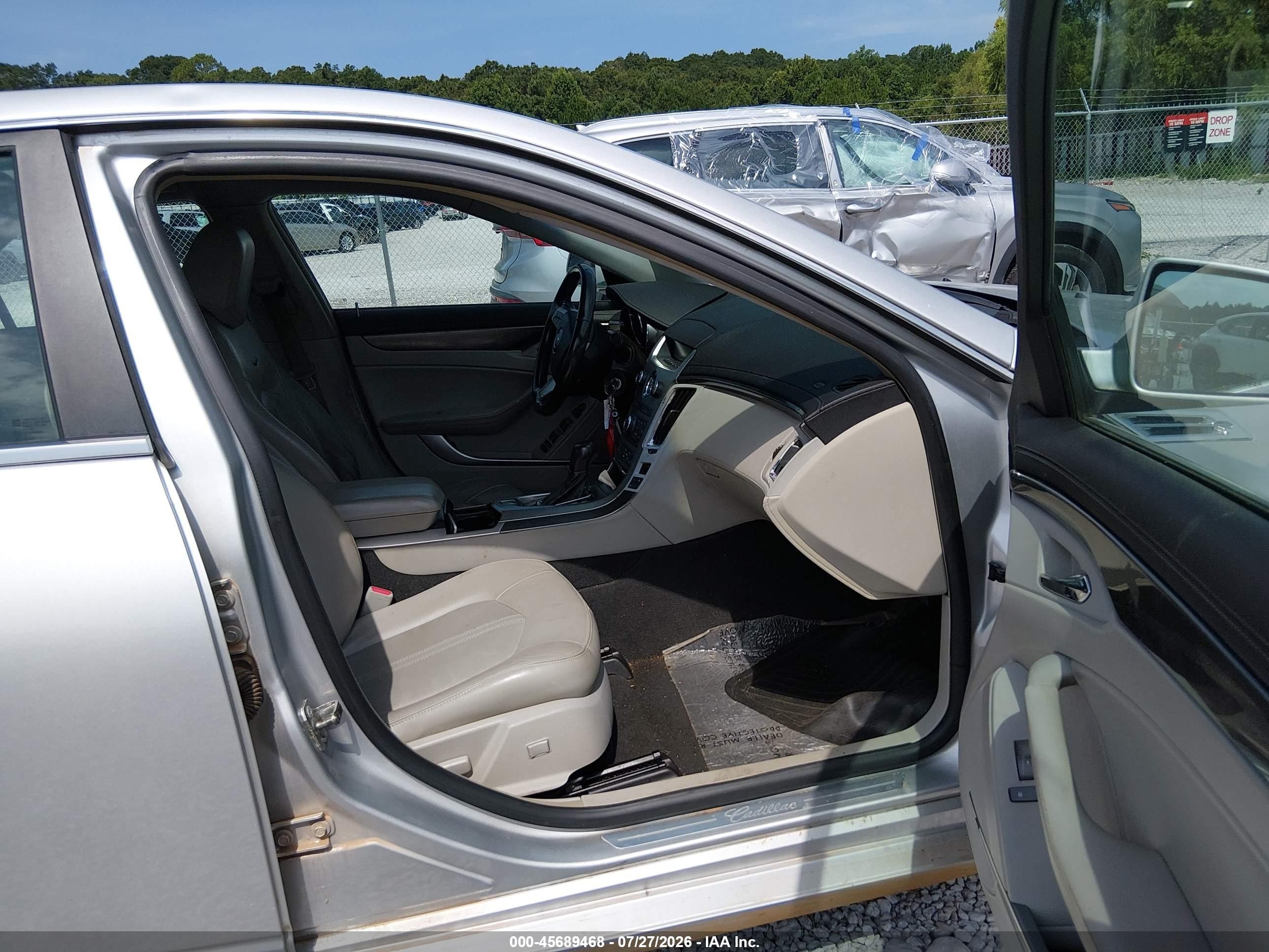 2009 Cadillac Cts Rwd W/1sa Серебряный vin: 1G6DF577X90169863