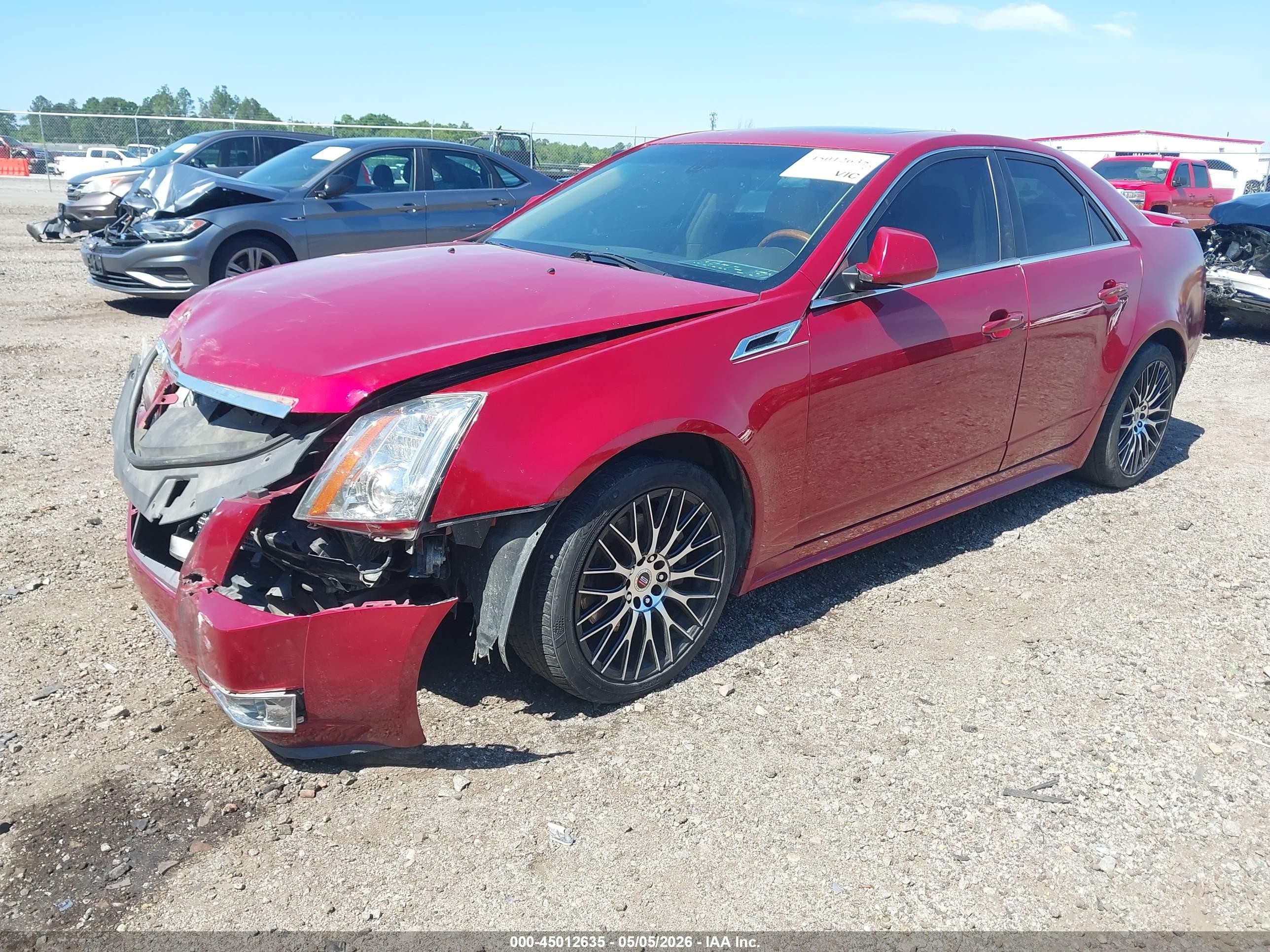 2012 Cadillac Cts Luxury Red vin: 1G6DF5E51C0113173