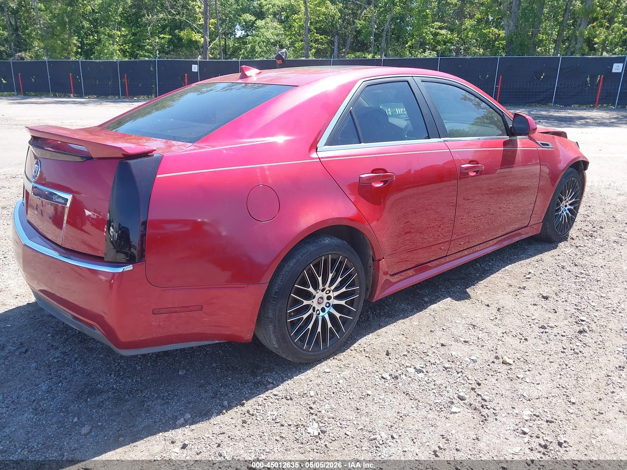 2012 Cadillac Cts Luxury Red vin: 1G6DF5E51C0113173