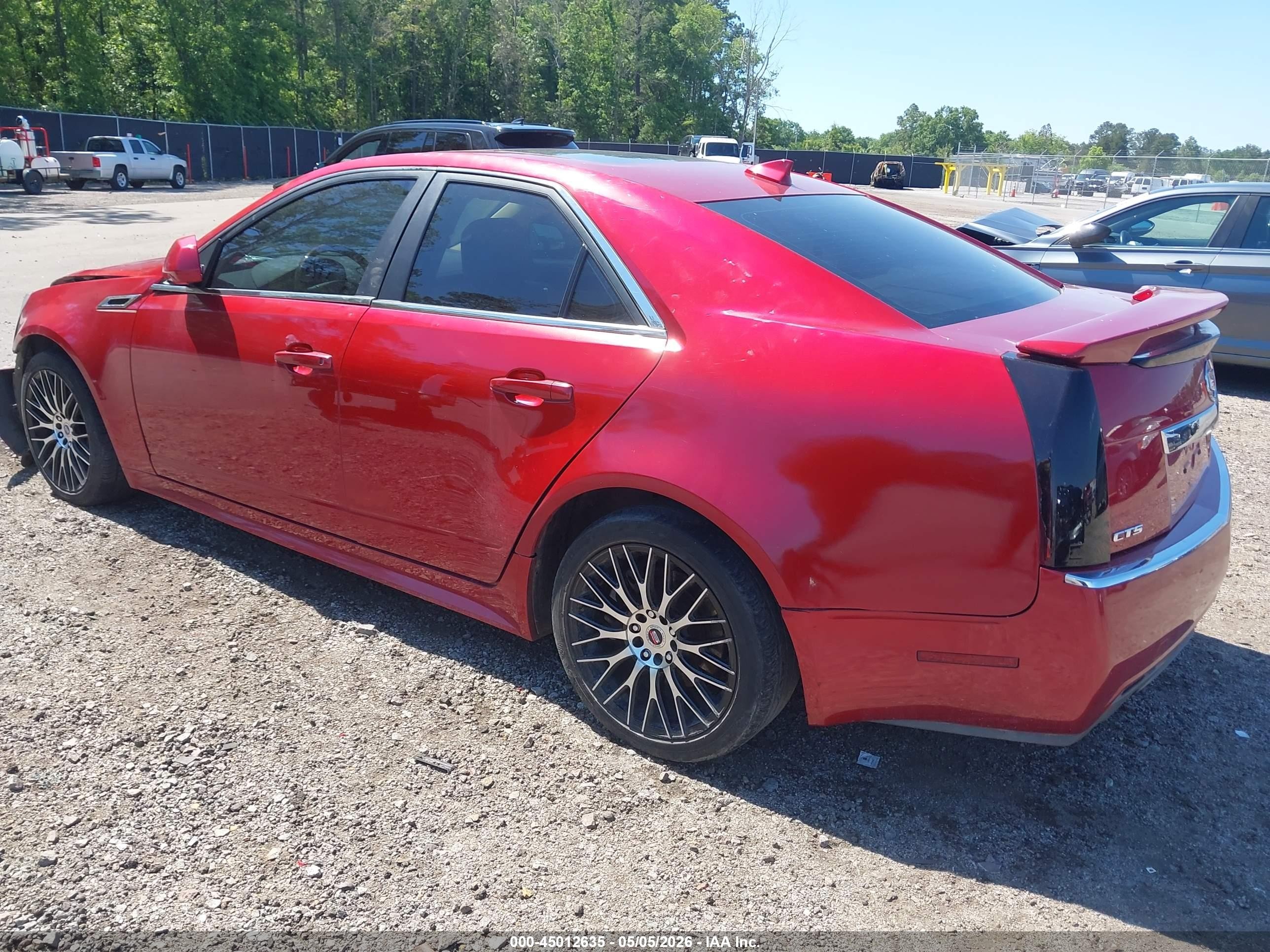 2012 Cadillac Cts Luxury Red vin: 1G6DF5E51C0113173