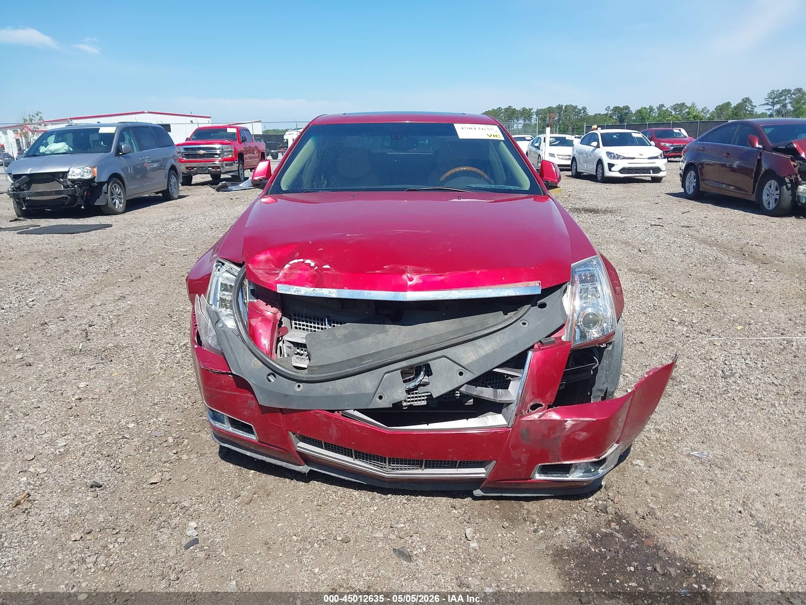2012 Cadillac Cts Luxury Red vin: 1G6DF5E51C0113173