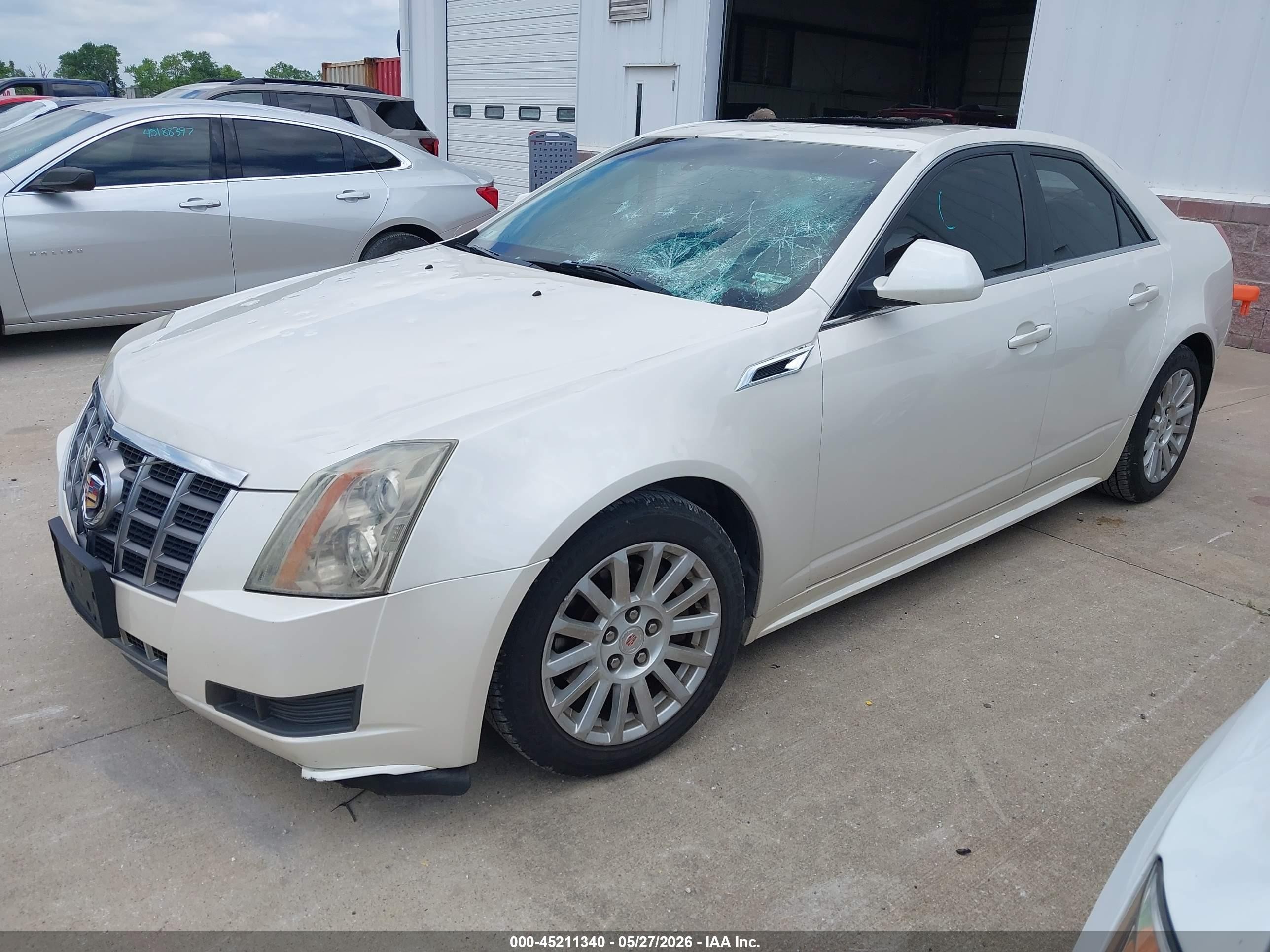 2012 Cadillac Cts Luxury White vin: 1G6DF5E52C0109004