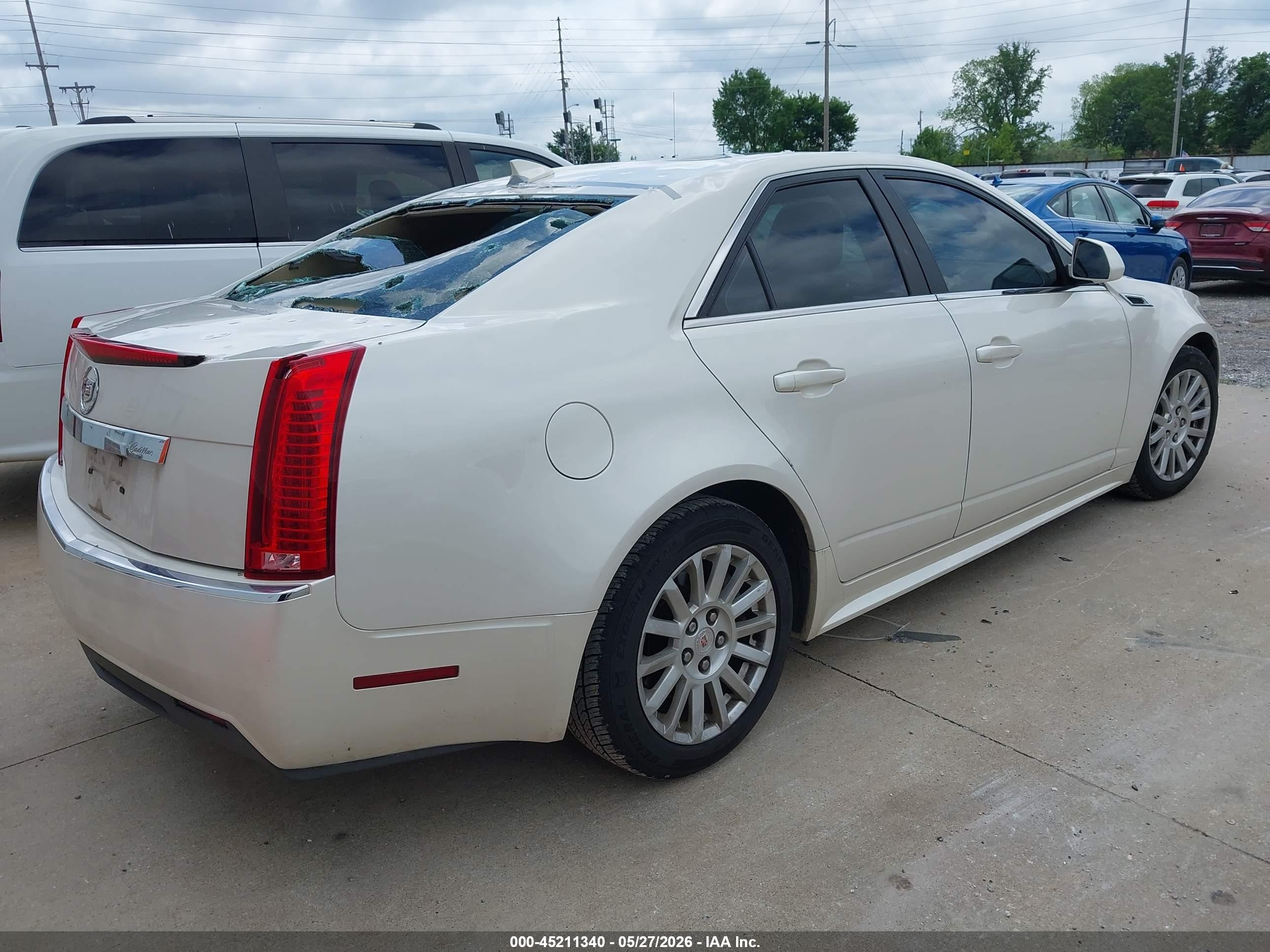 2012 Cadillac Cts Luxury White vin: 1G6DF5E52C0109004