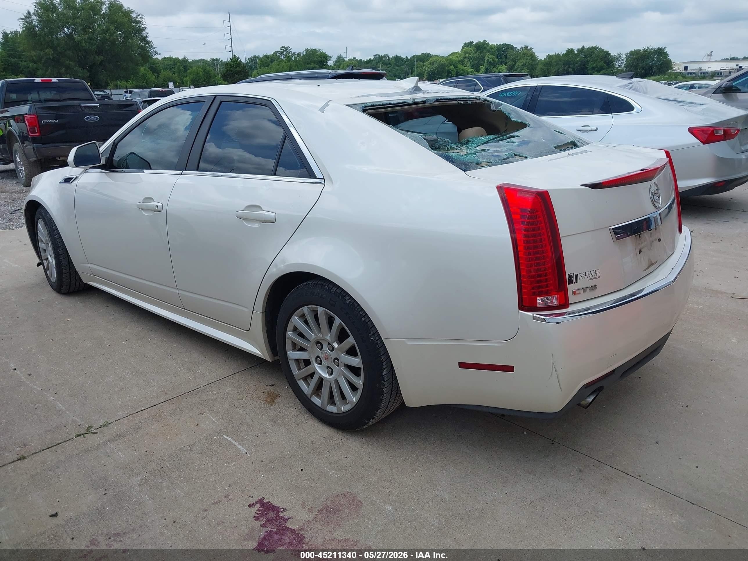 2012 Cadillac Cts Luxury White vin: 1G6DF5E52C0109004