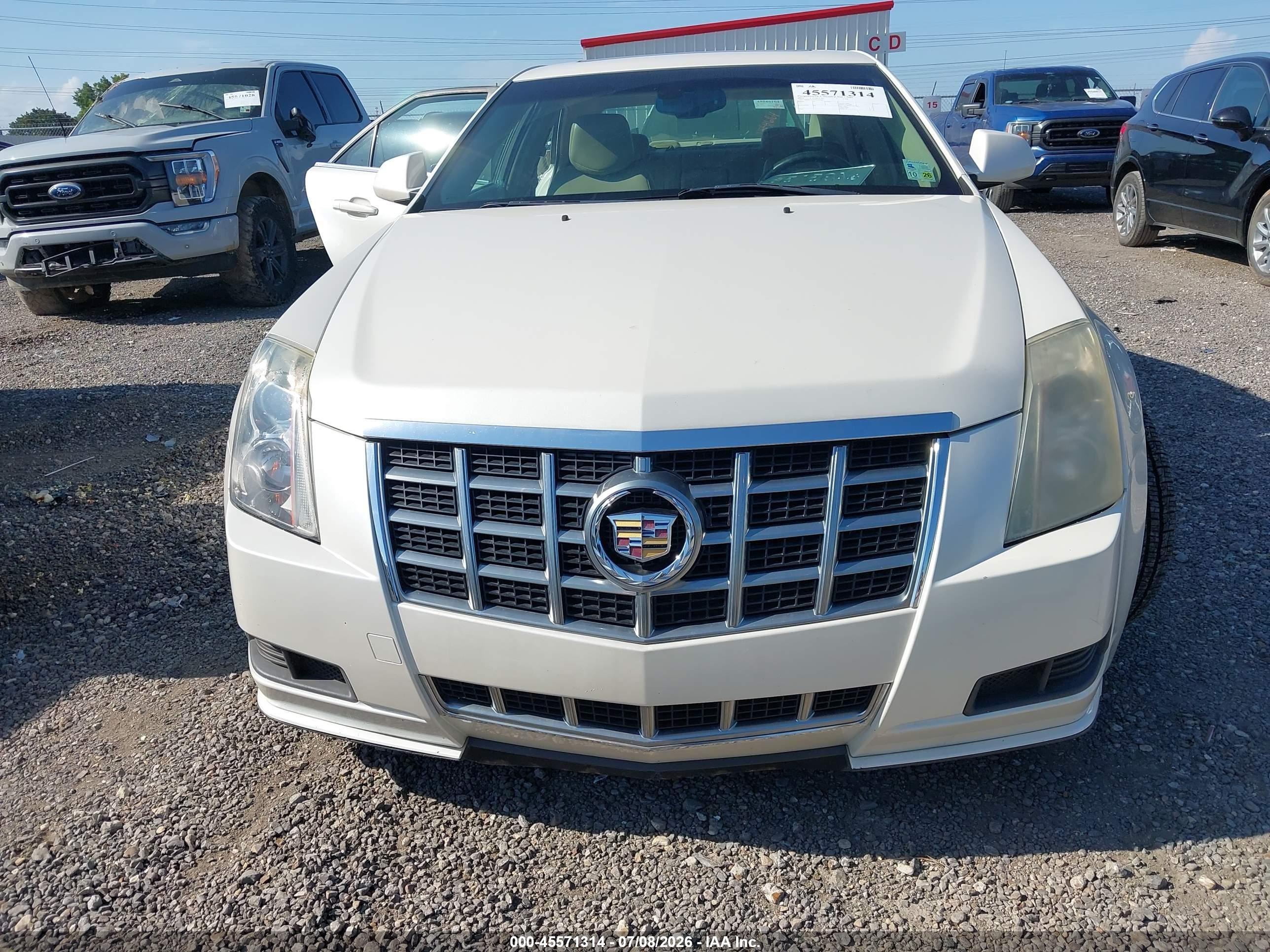 2013 Cadillac Cts Luxury White vin: 1G6DF5E54D0150266