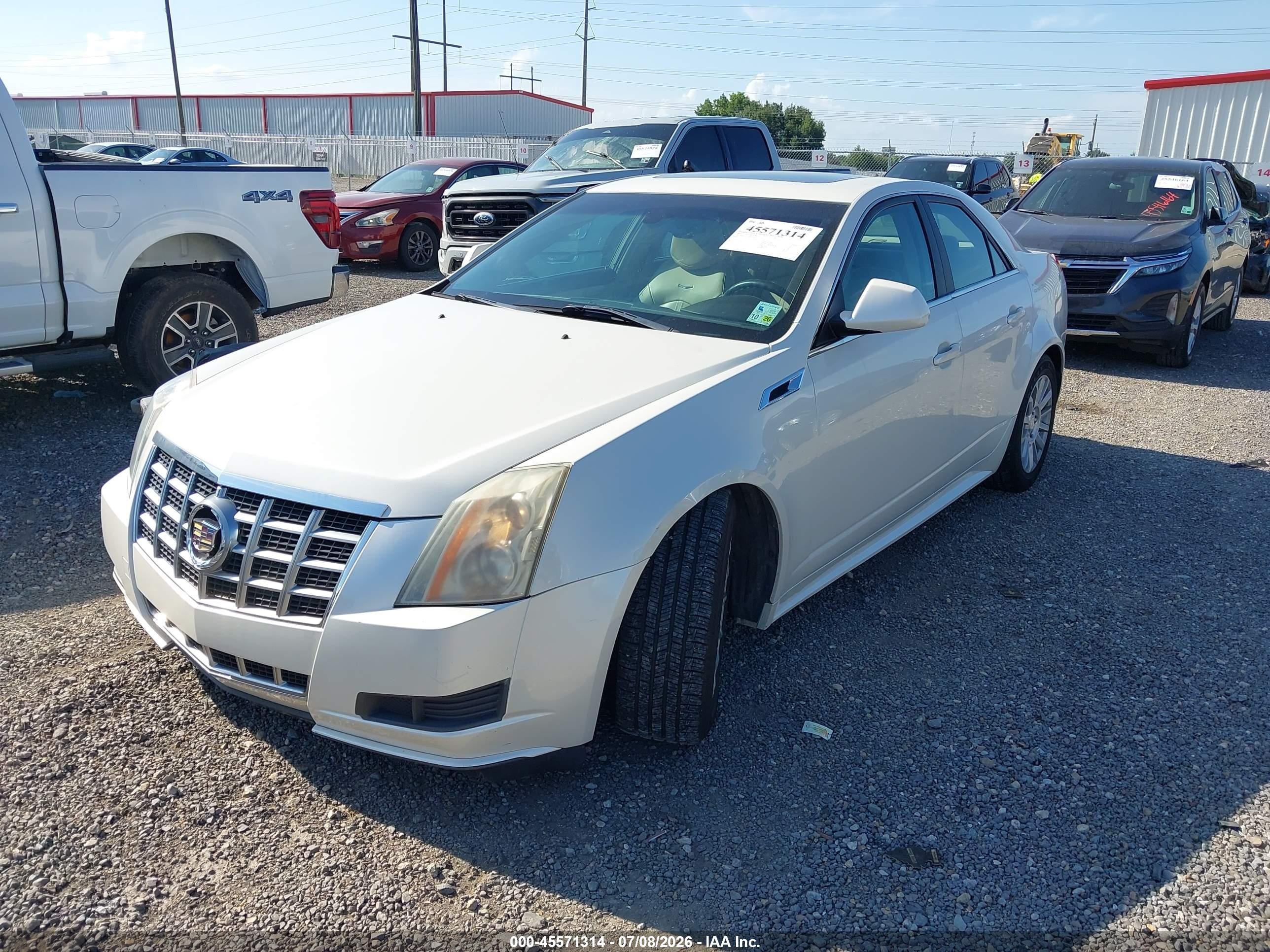 2013 Cadillac Cts Luxury White vin: 1G6DF5E54D0150266