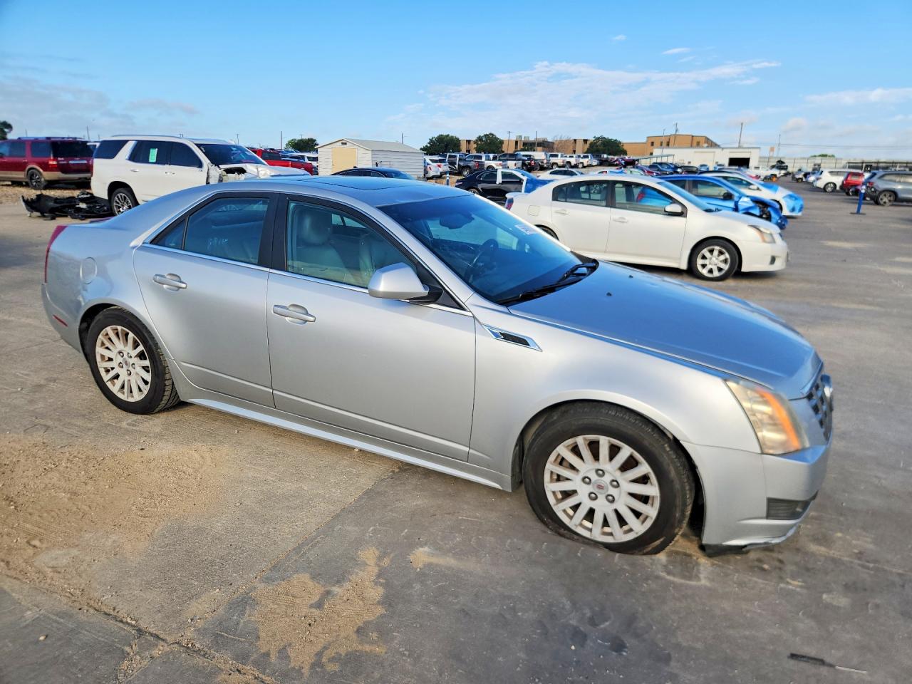 2013 Cadillac Cts Luxury Collection Silver vin: 1G6DF5E54D0175927