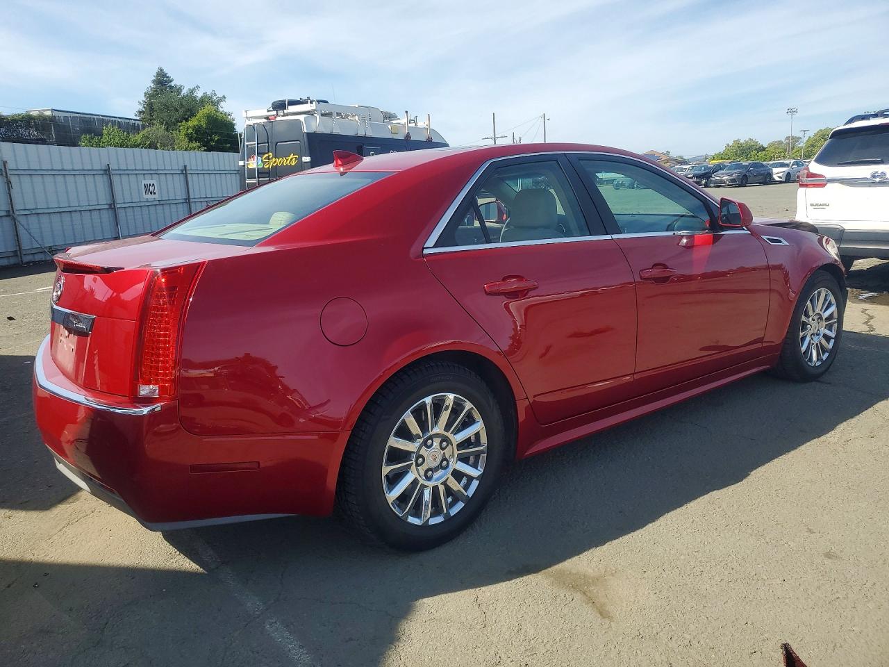 2012 Cadillac Cts Luxury Collection Red vin: 1G6DF5E57C0114439