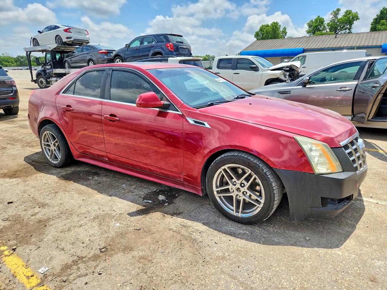 2013 Cadillac Cts Luxury Collection Red vin: 1G6DF5E58D0106321