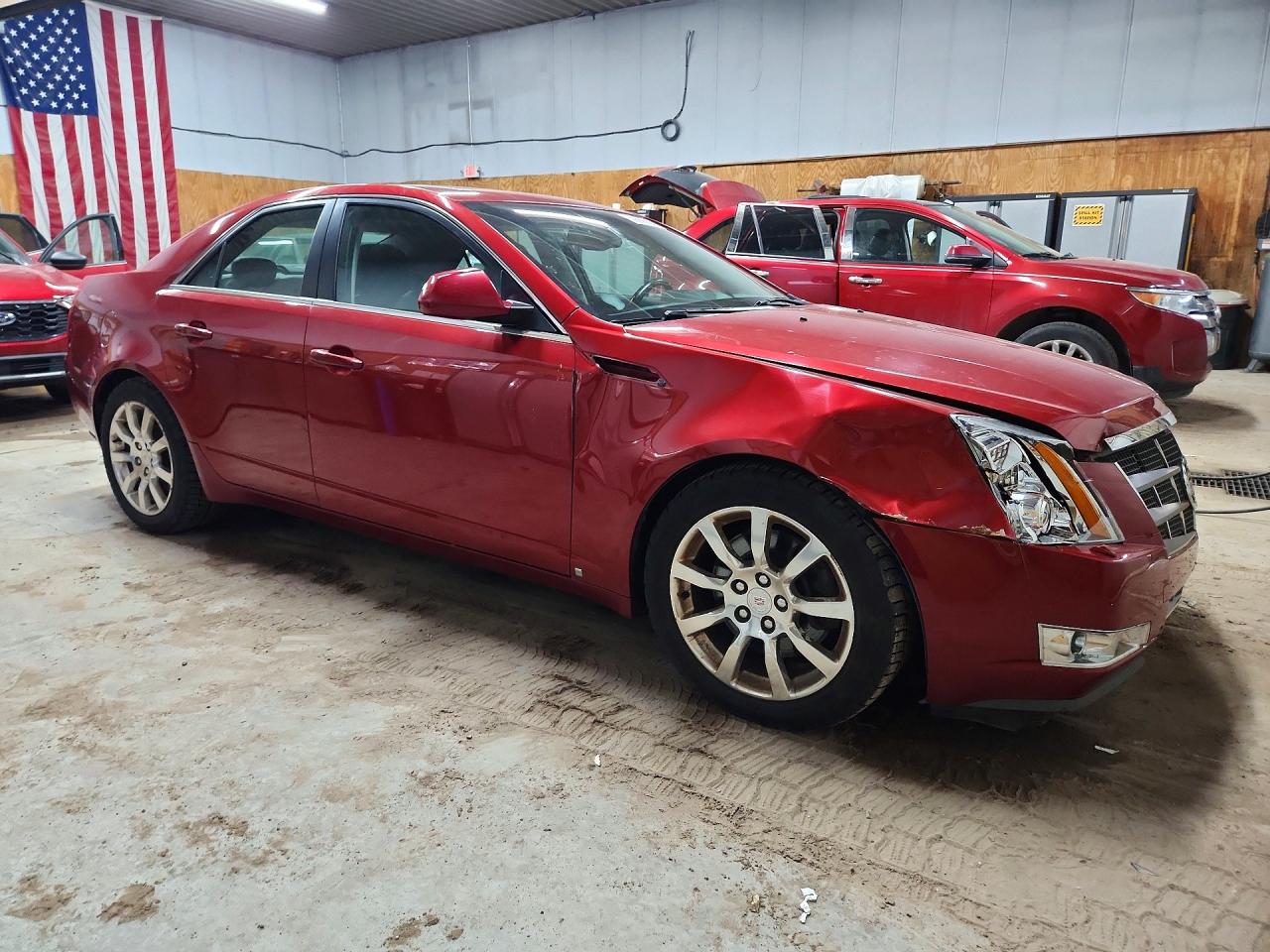 2008 Cadillac Cts Red vin: 1G6DG577180132812