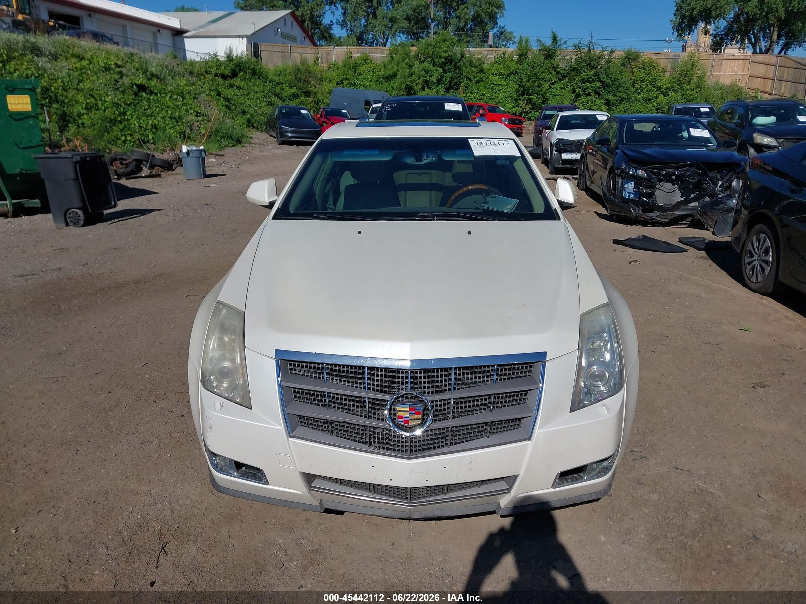 2008 Cadillac Cts Awd W/1sa White vin: 1G6DG577280151756