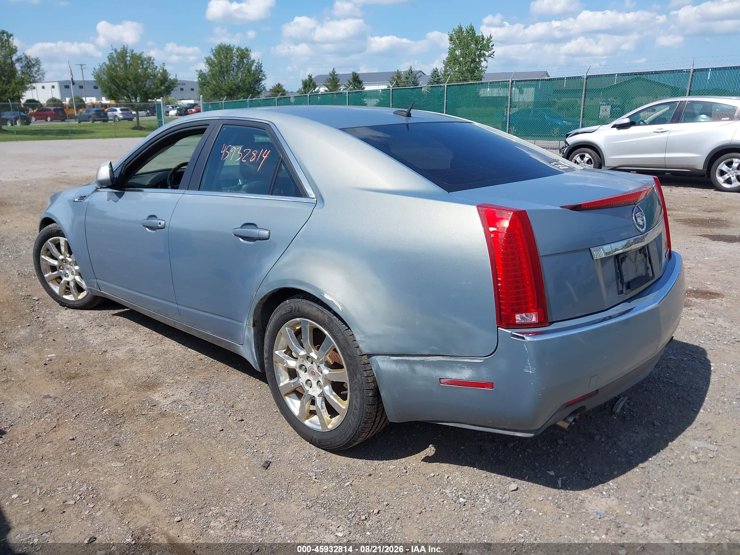 2008 Cadillac Cts Awd W/1sa Light Blue vin: 1G6DG577380155928