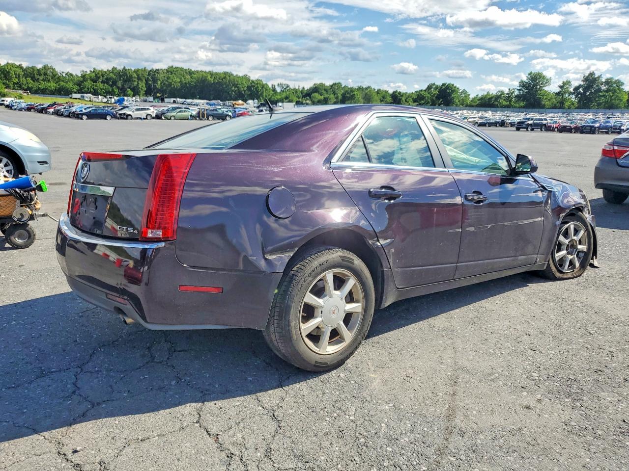 2008 Cadillac Cts Burgundy vin: 1G6DG577780165636