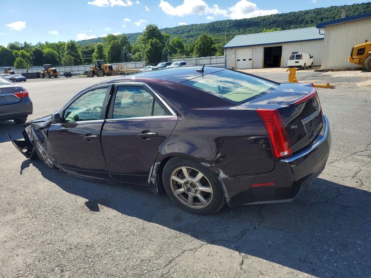 2008 Cadillac Cts Burgundy vin: 1G6DG577780165636