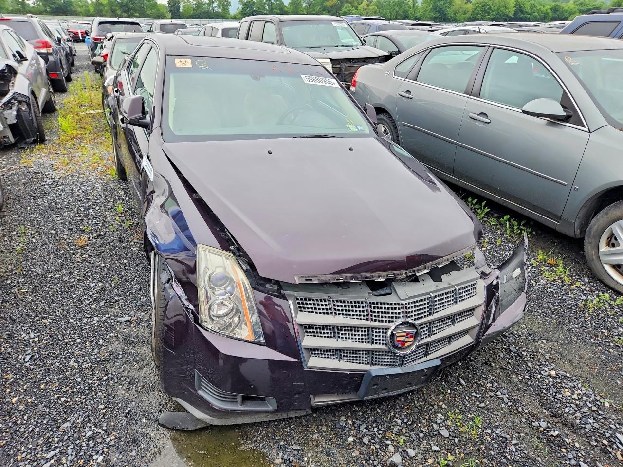 2008 Cadillac Cts Burgundy vin: 1G6DG577780165636