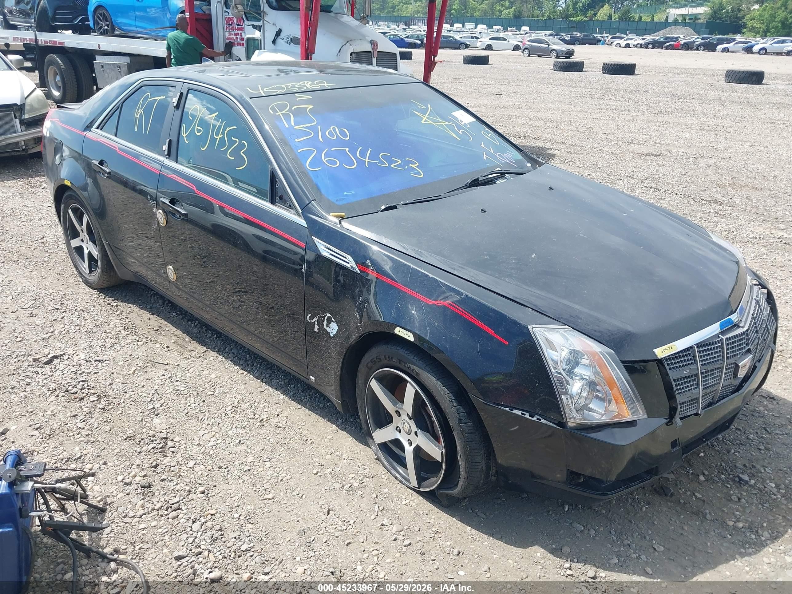 2009 Cadillac Cts Standard Black vin: 1G6DG577790129348