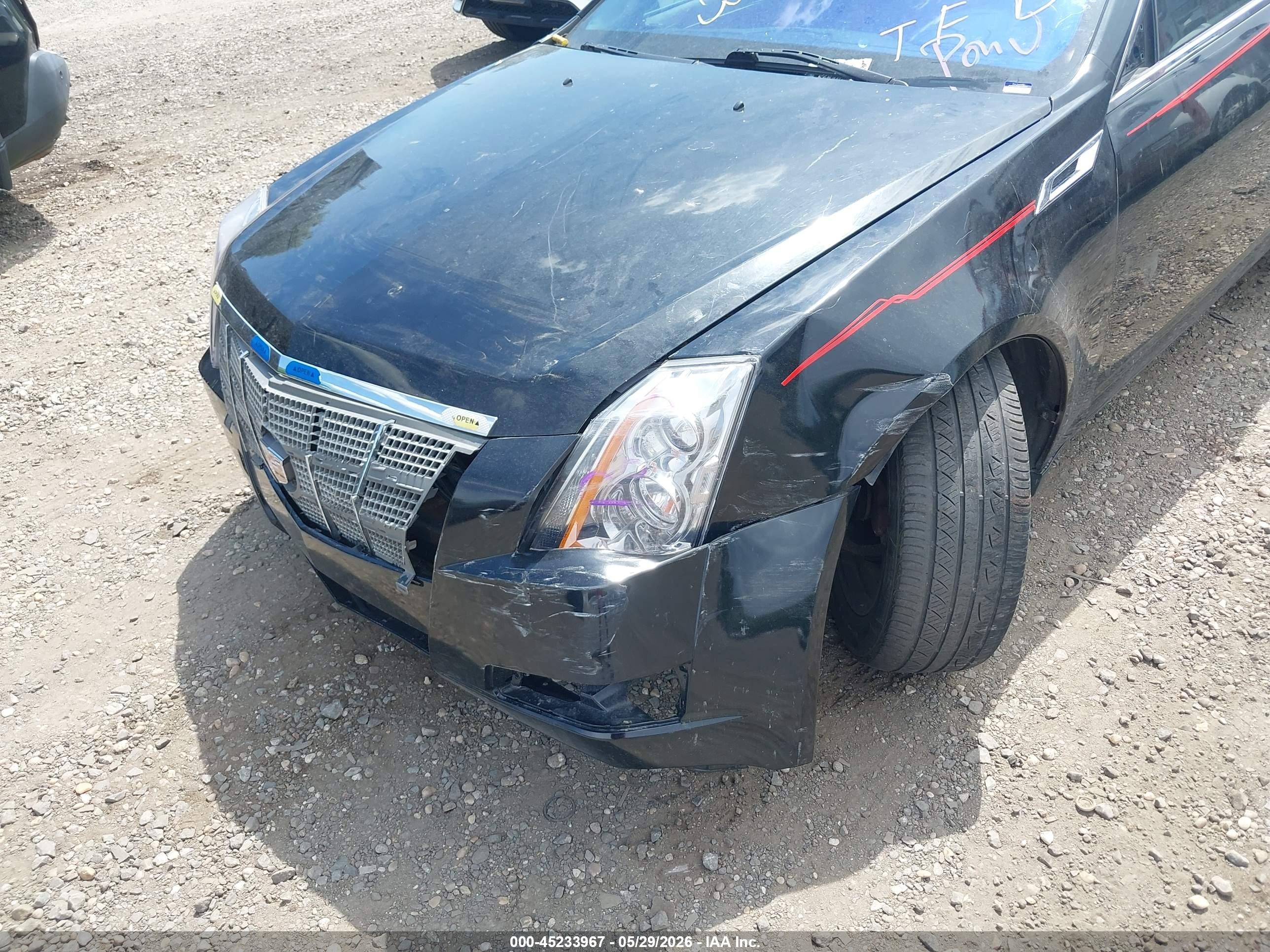 2009 Cadillac Cts Standard Black vin: 1G6DG577790129348