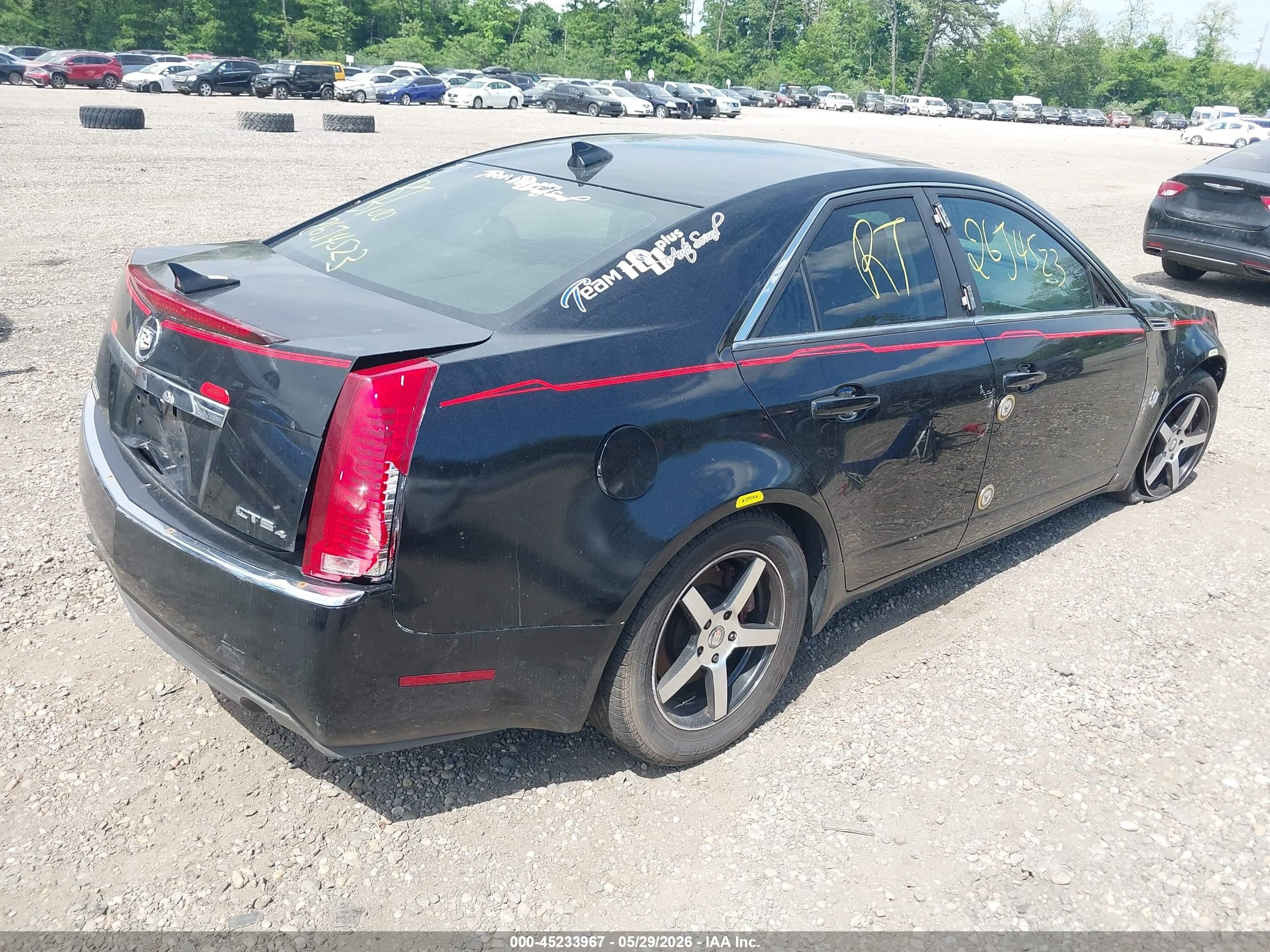 2009 Cadillac Cts Standard Black vin: 1G6DG577790129348