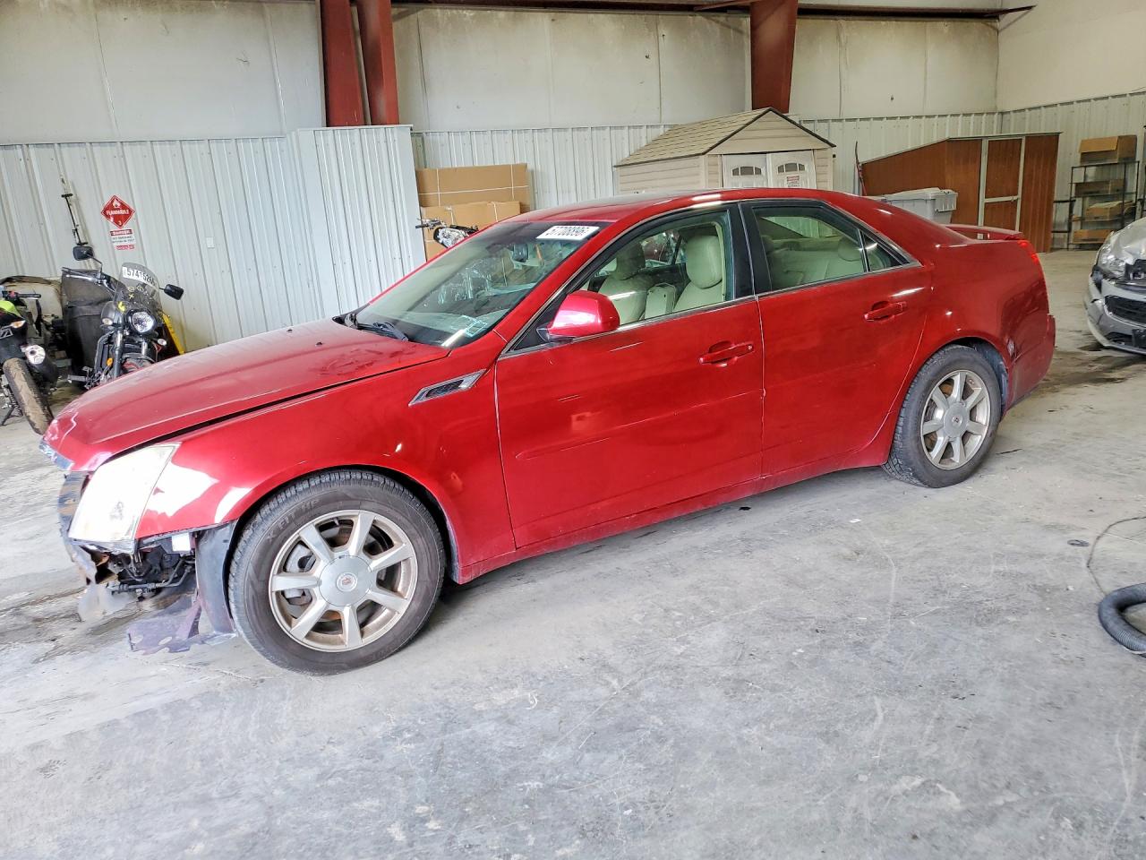2008 Cadillac Cts Red vin: 1G6DG577880155391