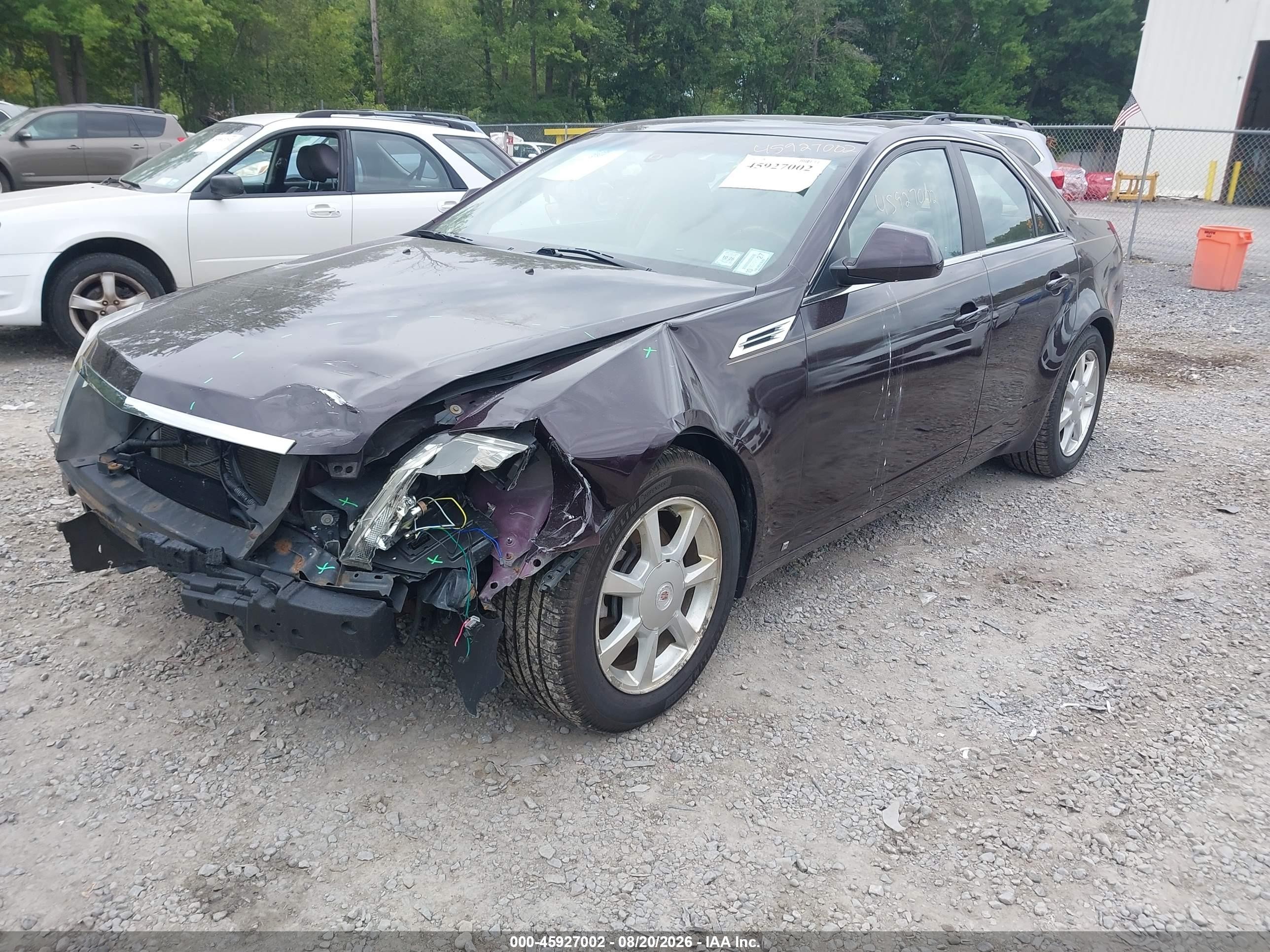 2009 Cadillac Cts Awd W/1sa Maroon vin: 1G6DG577890102031