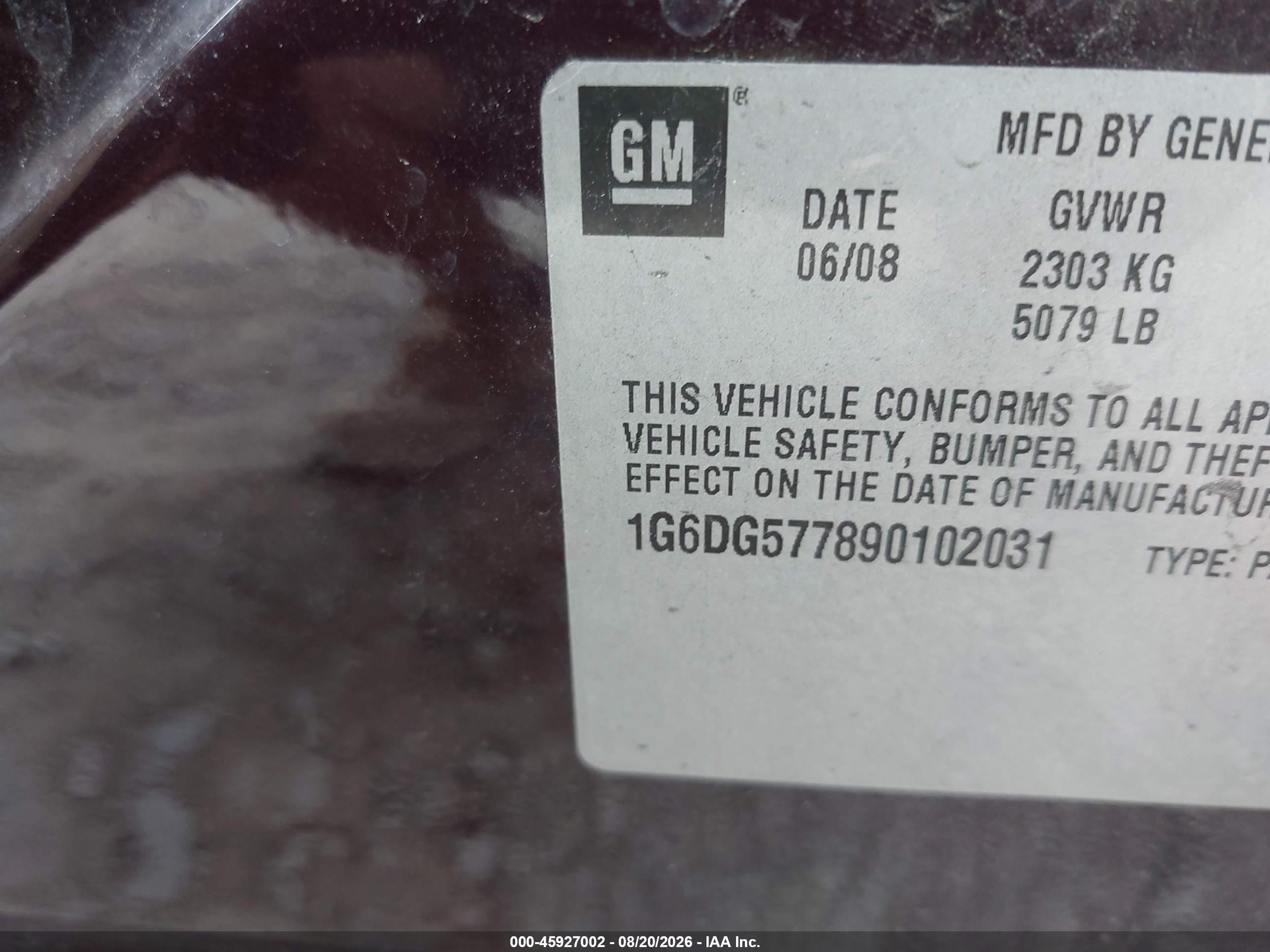 2009 Cadillac Cts Awd W/1sa Maroon vin: 1G6DG577890102031