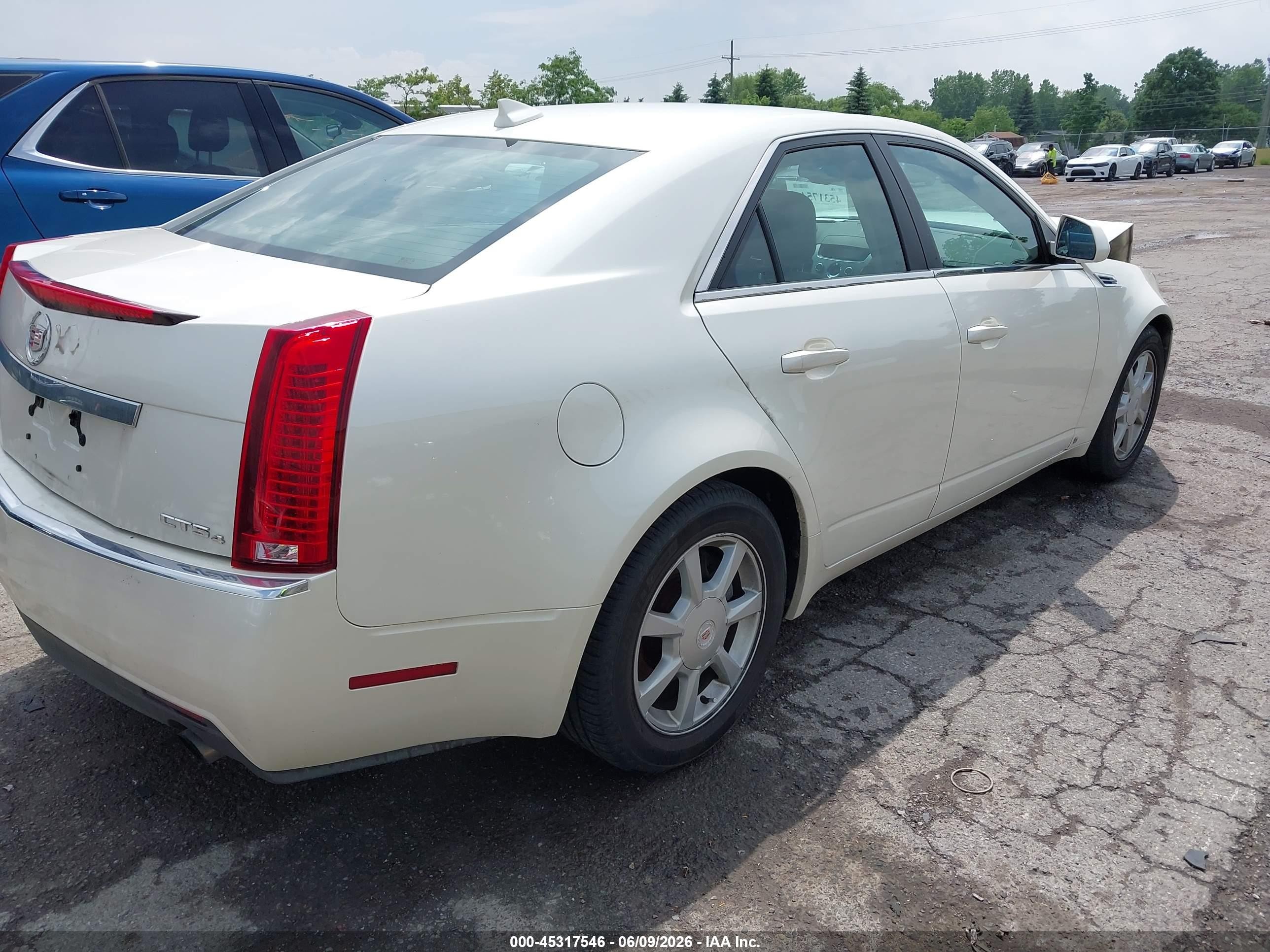 2009 Cadillac Cts Standard Белый vin: 1G6DG577890149883