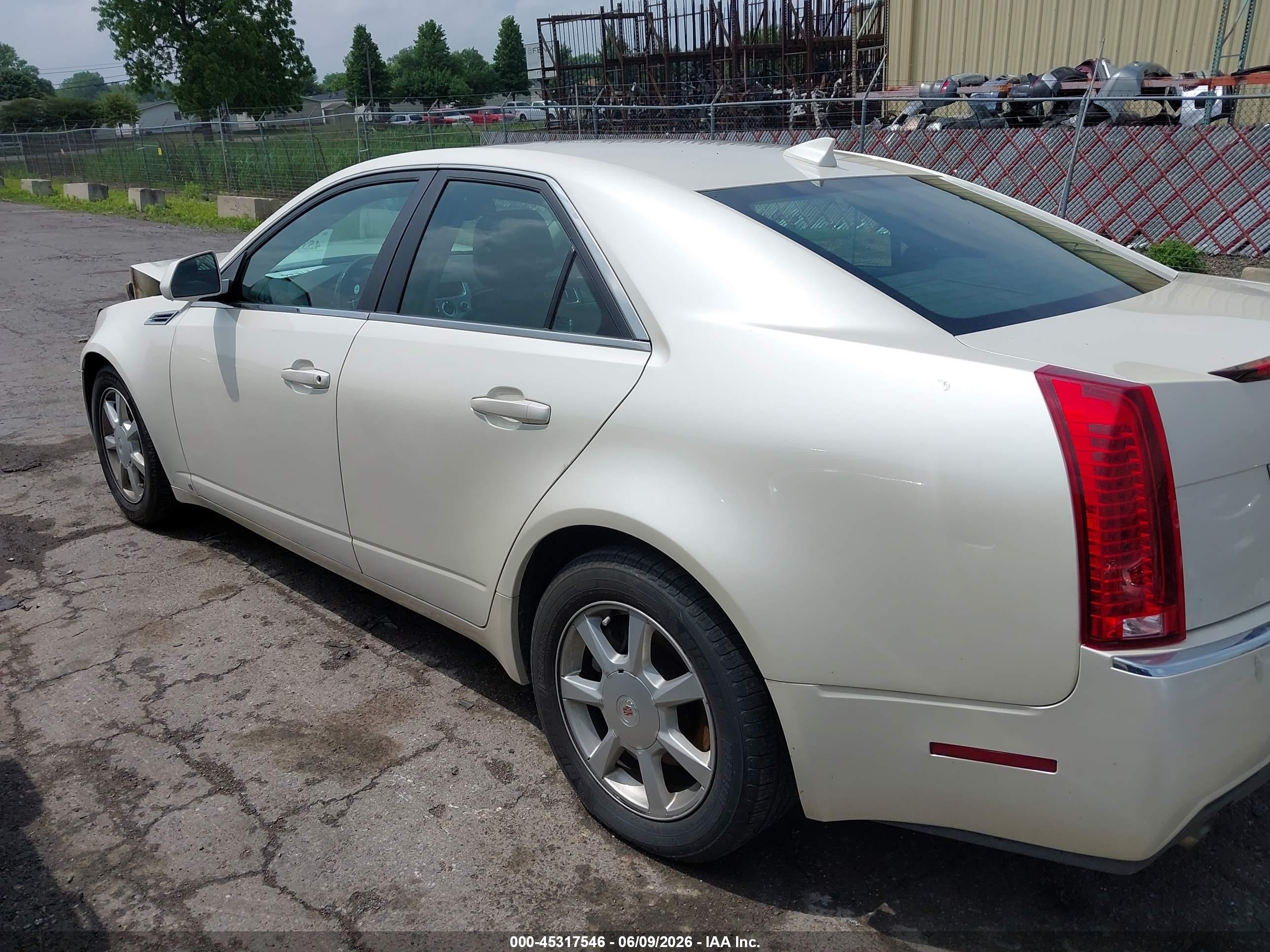 2009 Cadillac Cts Standard Белый vin: 1G6DG577890149883
