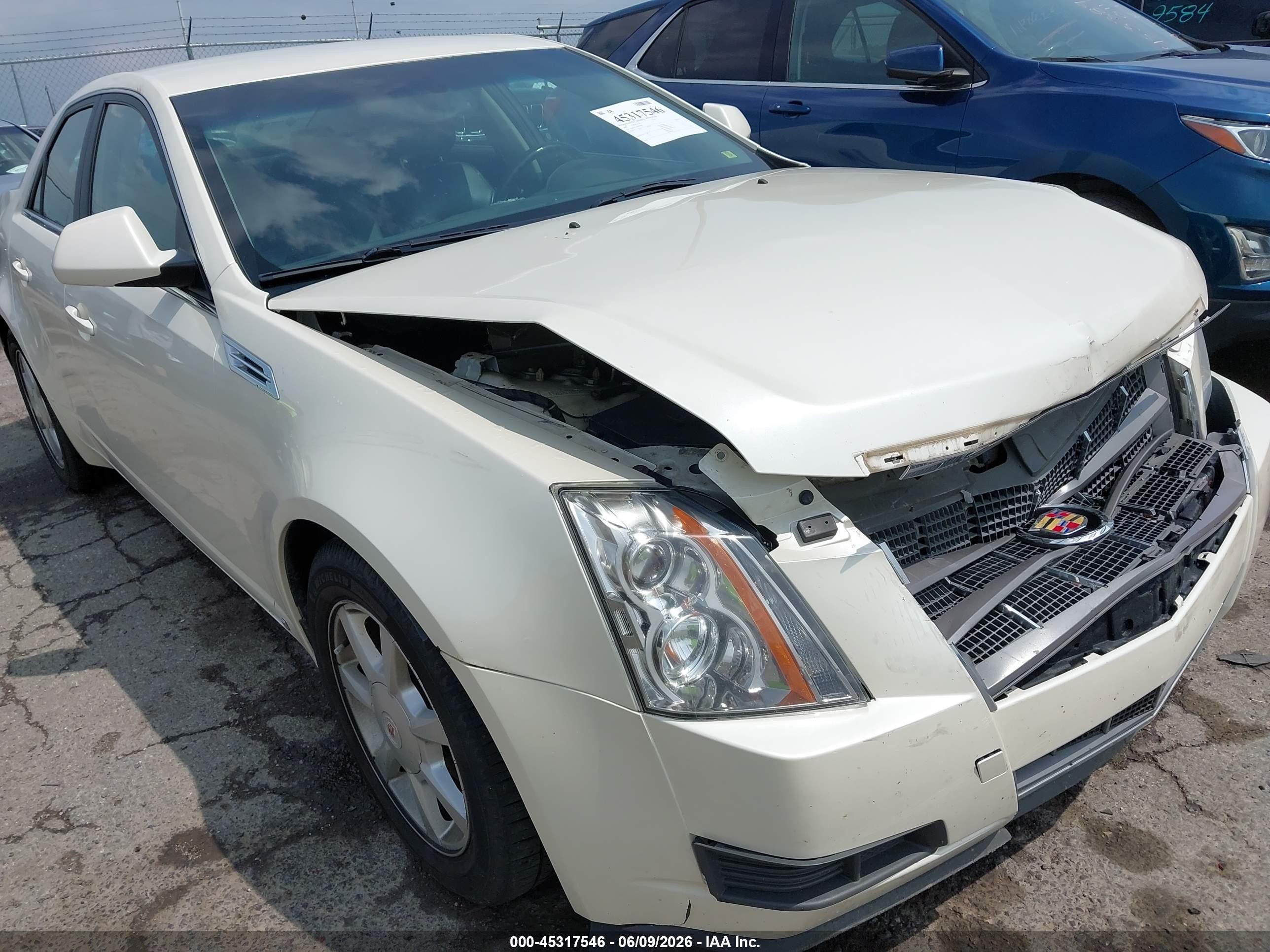 2009 Cadillac Cts Standard Белый vin: 1G6DG577890149883