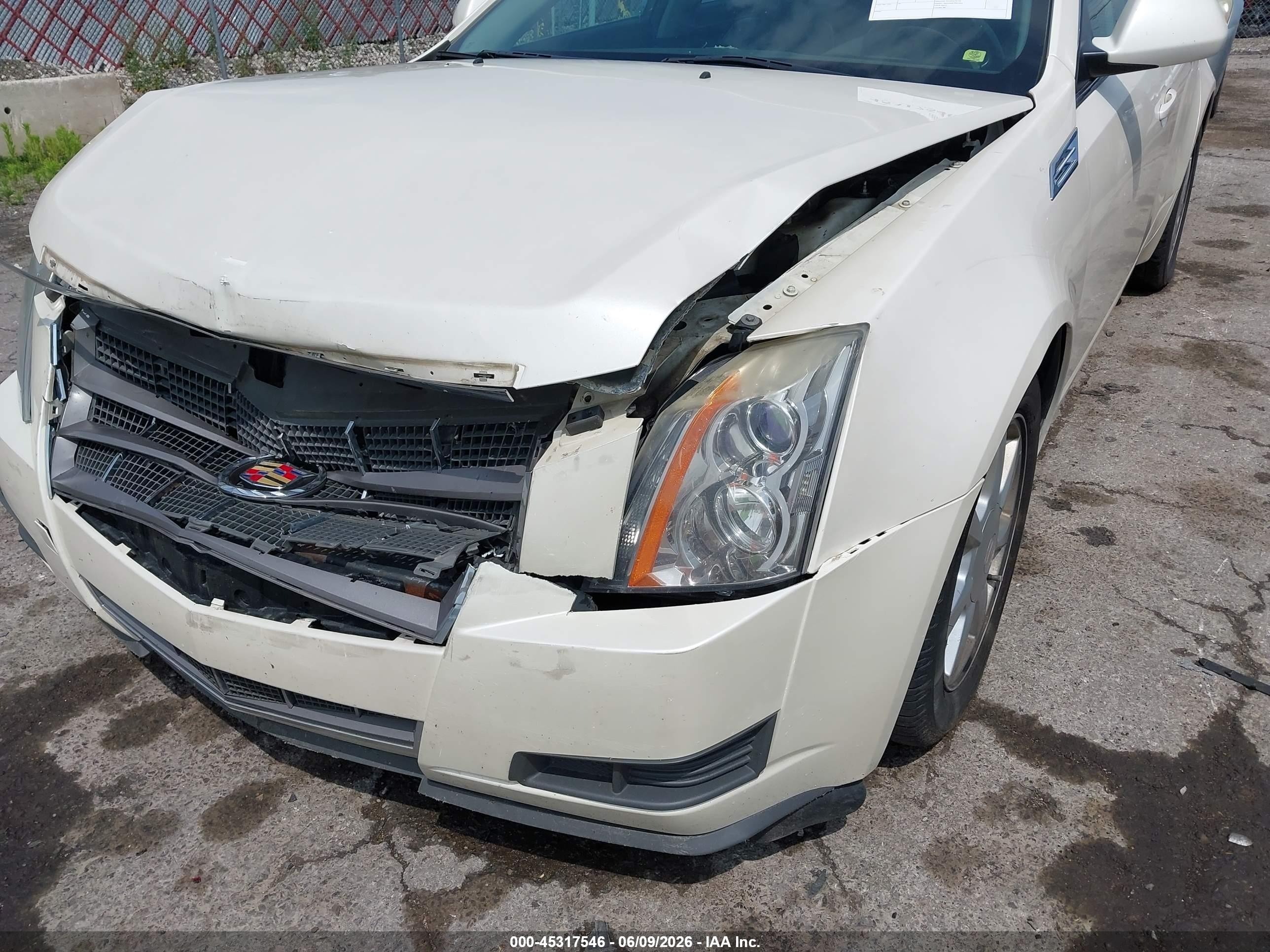 2009 Cadillac Cts Standard Белый vin: 1G6DG577890149883