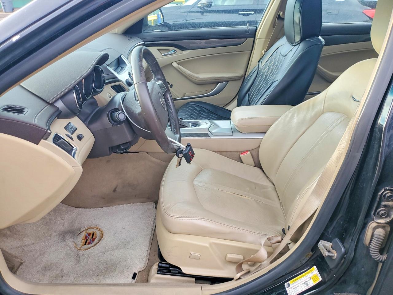 2009 Cadillac Cts Black vin: 1G6DG577890154873