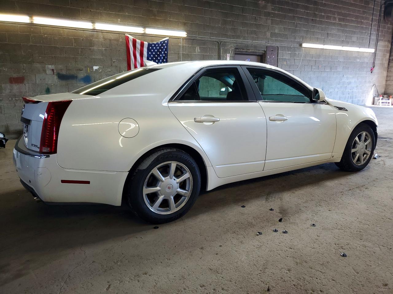 2009 Cadillac Cts White vin: 1G6DG577990100806
