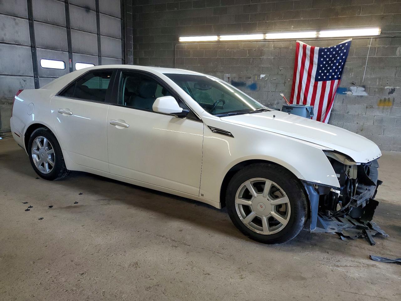 2009 Cadillac Cts White vin: 1G6DG577990100806