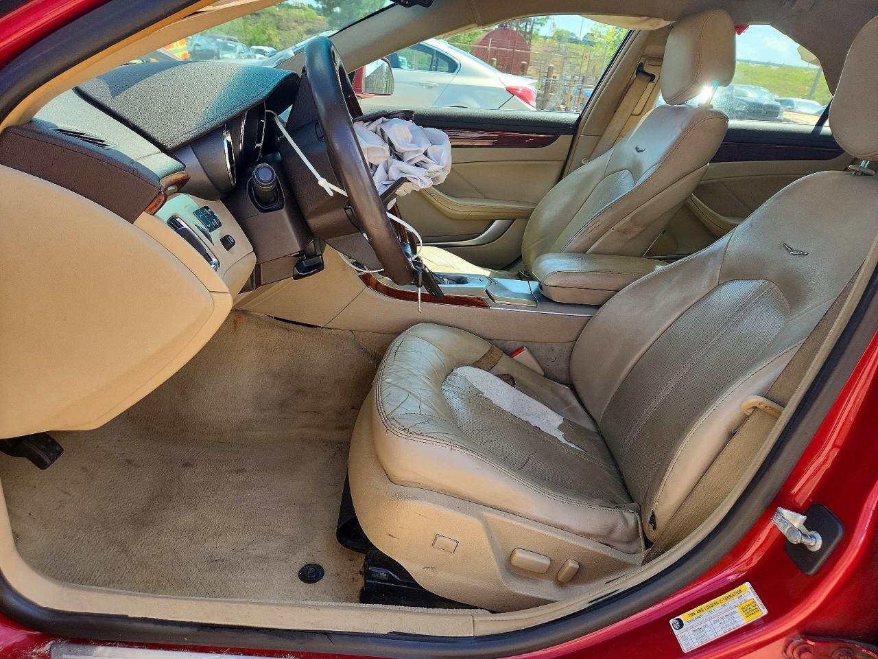 2008 Cadillac Cts Красный vin: 1G6DG577X80174198