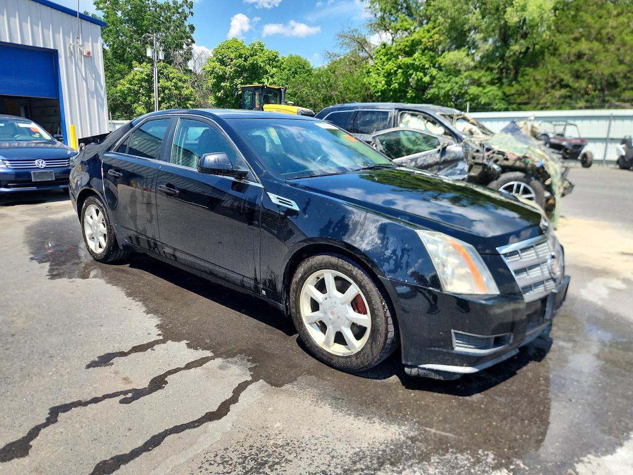 2009 Cadillac Cts Black vin: 1G6DG577X90136519