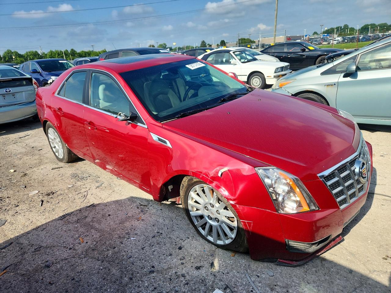 2013 Cadillac Cts Luxury Collection Red vin: 1G6DG5E54D0149454
