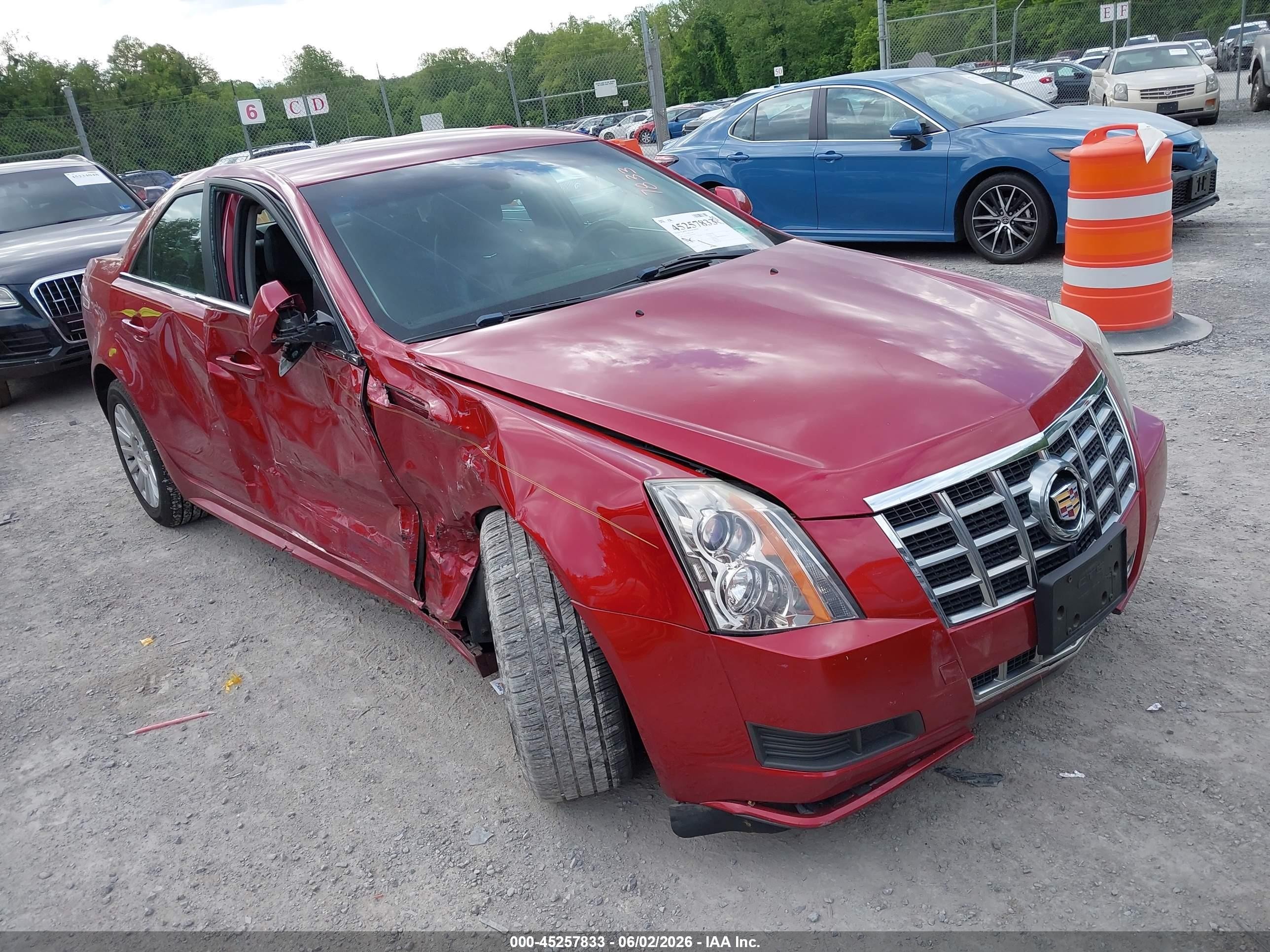 2013 Cadillac Cts Luxury Red vin: 1G6DG5E55D0149589