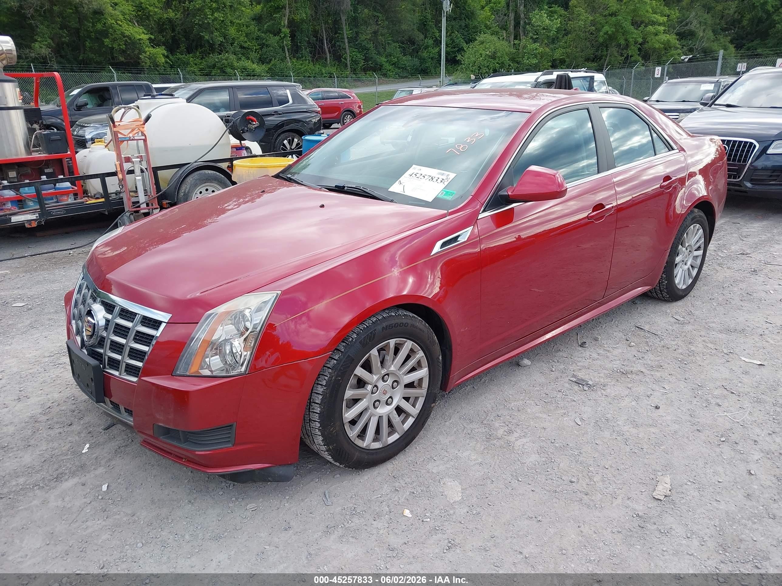 2013 Cadillac Cts Luxury Red vin: 1G6DG5E55D0149589