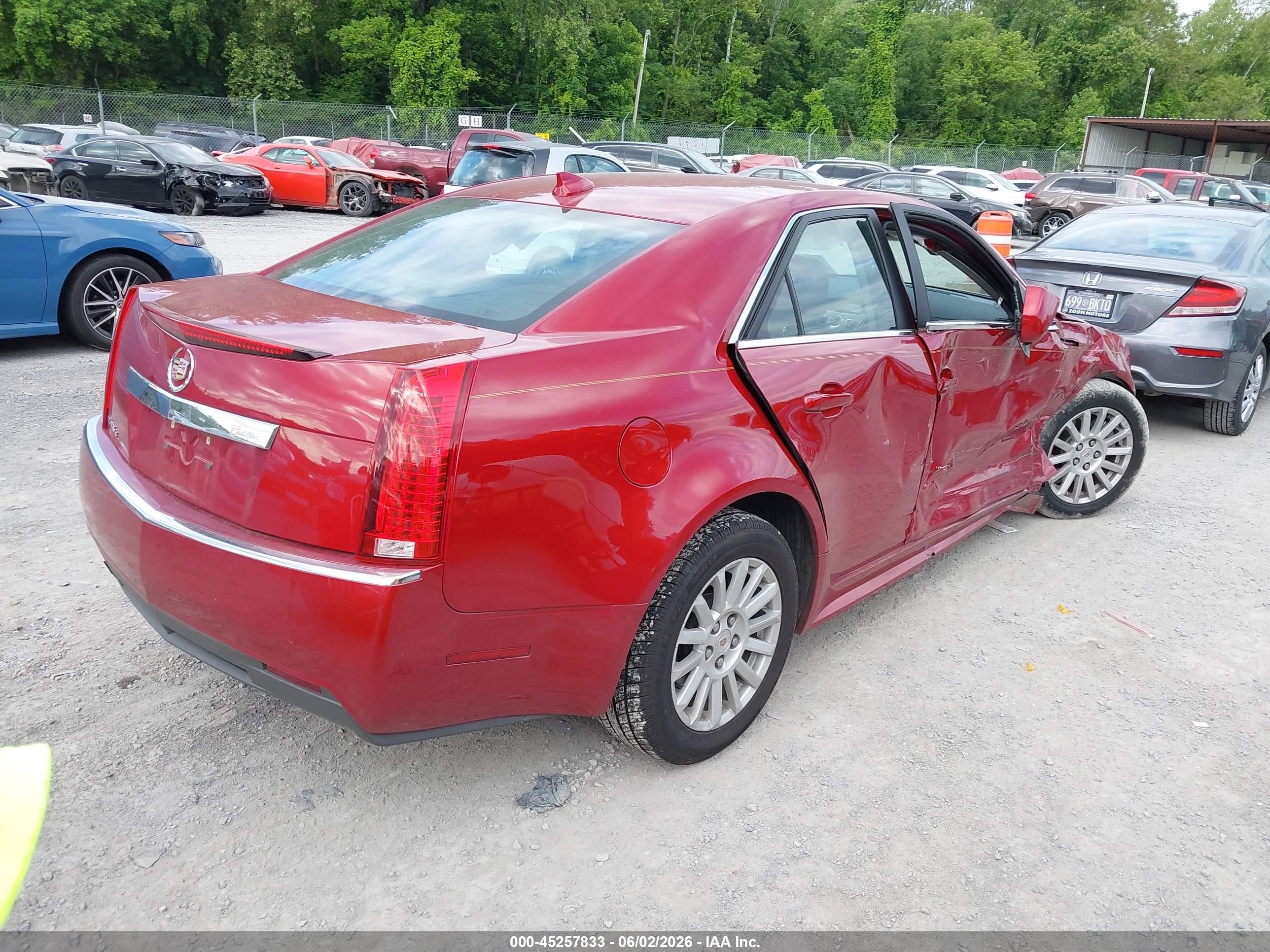 2013 Cadillac Cts Luxury Red vin: 1G6DG5E55D0149589