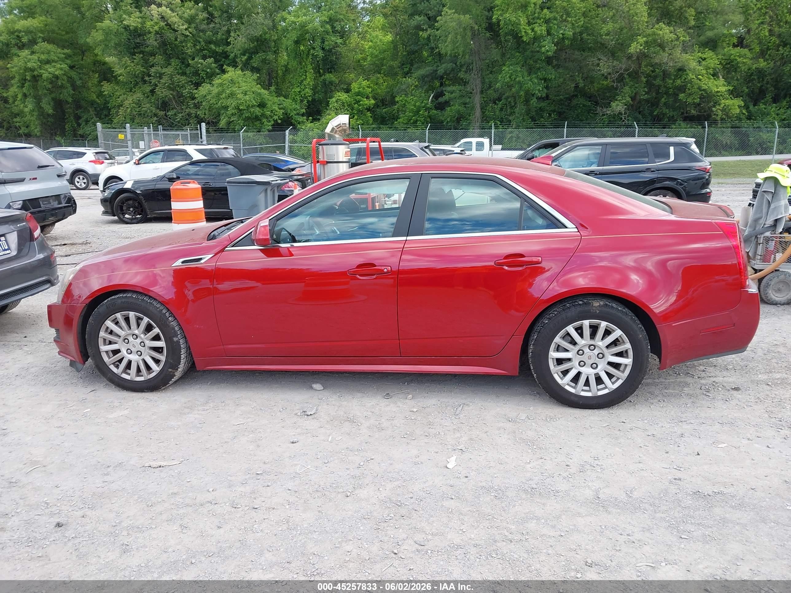 2013 Cadillac Cts Luxury Red vin: 1G6DG5E55D0149589