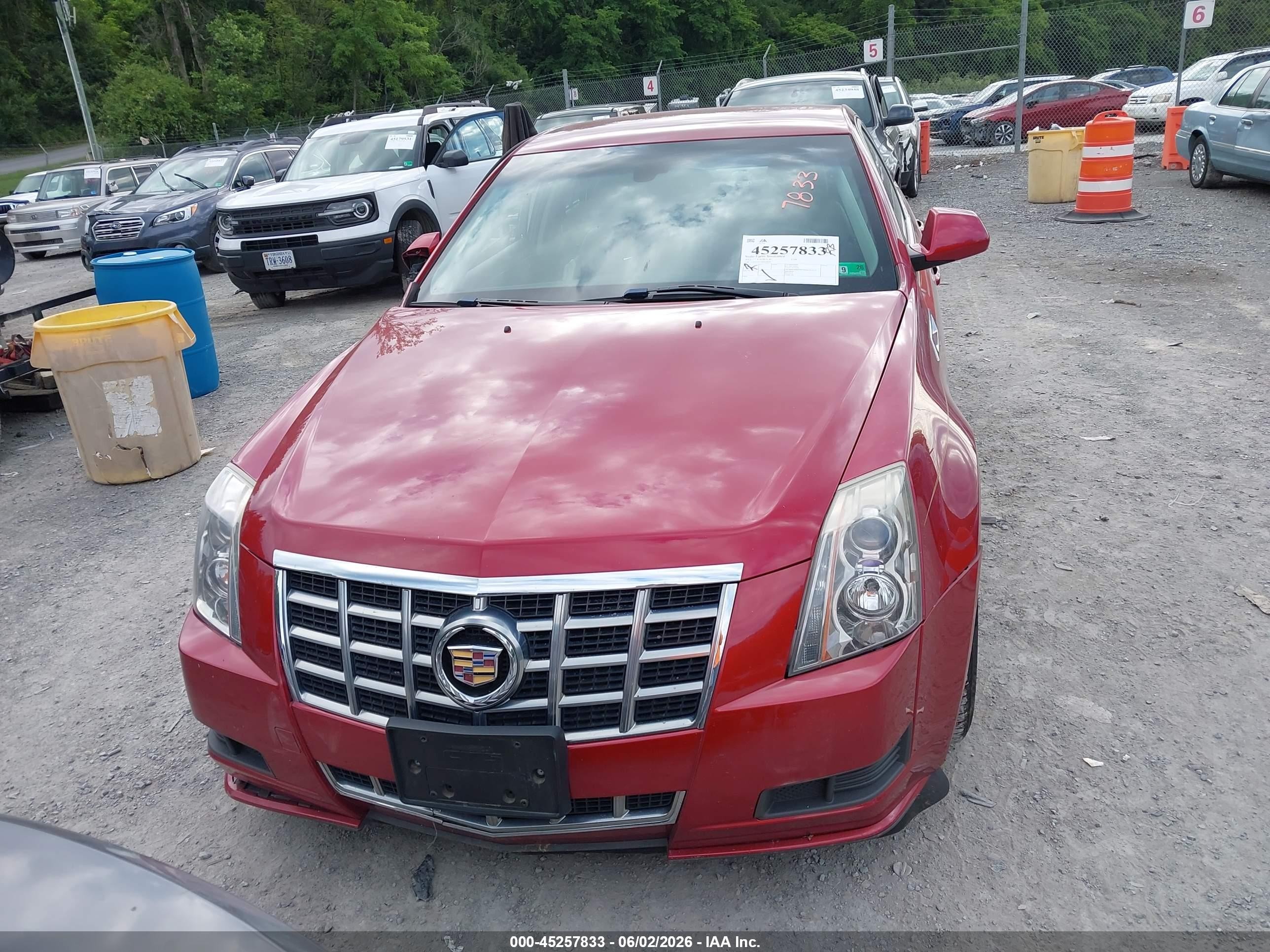 2013 Cadillac Cts Luxury Red vin: 1G6DG5E55D0149589