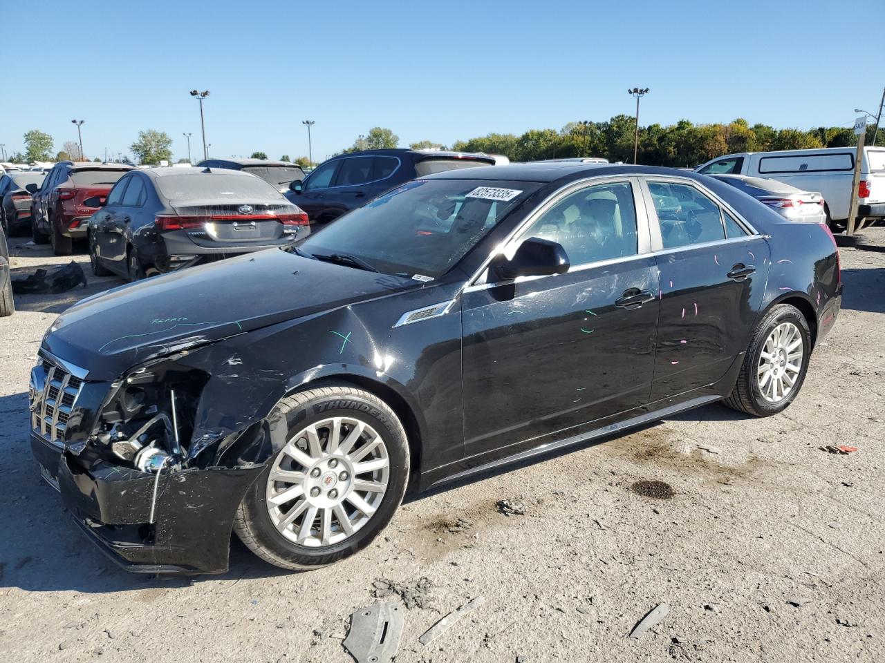 2013 Cadillac Cts Luxury Collection Black vin: 1G6DG5E57D0116092