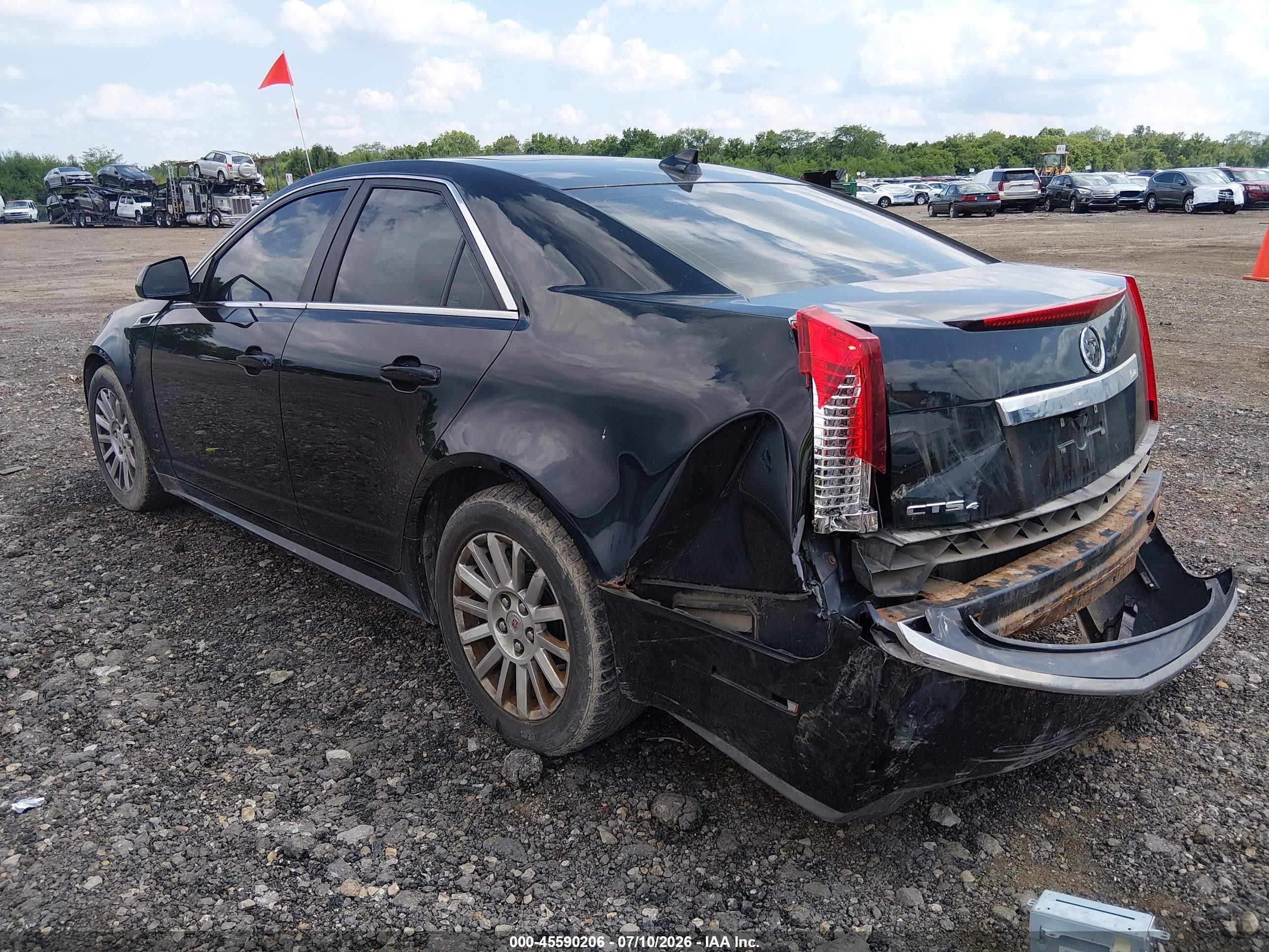 2012 Cadillac Cts Luxury Черный vin: 1G6DG5E59C0124306