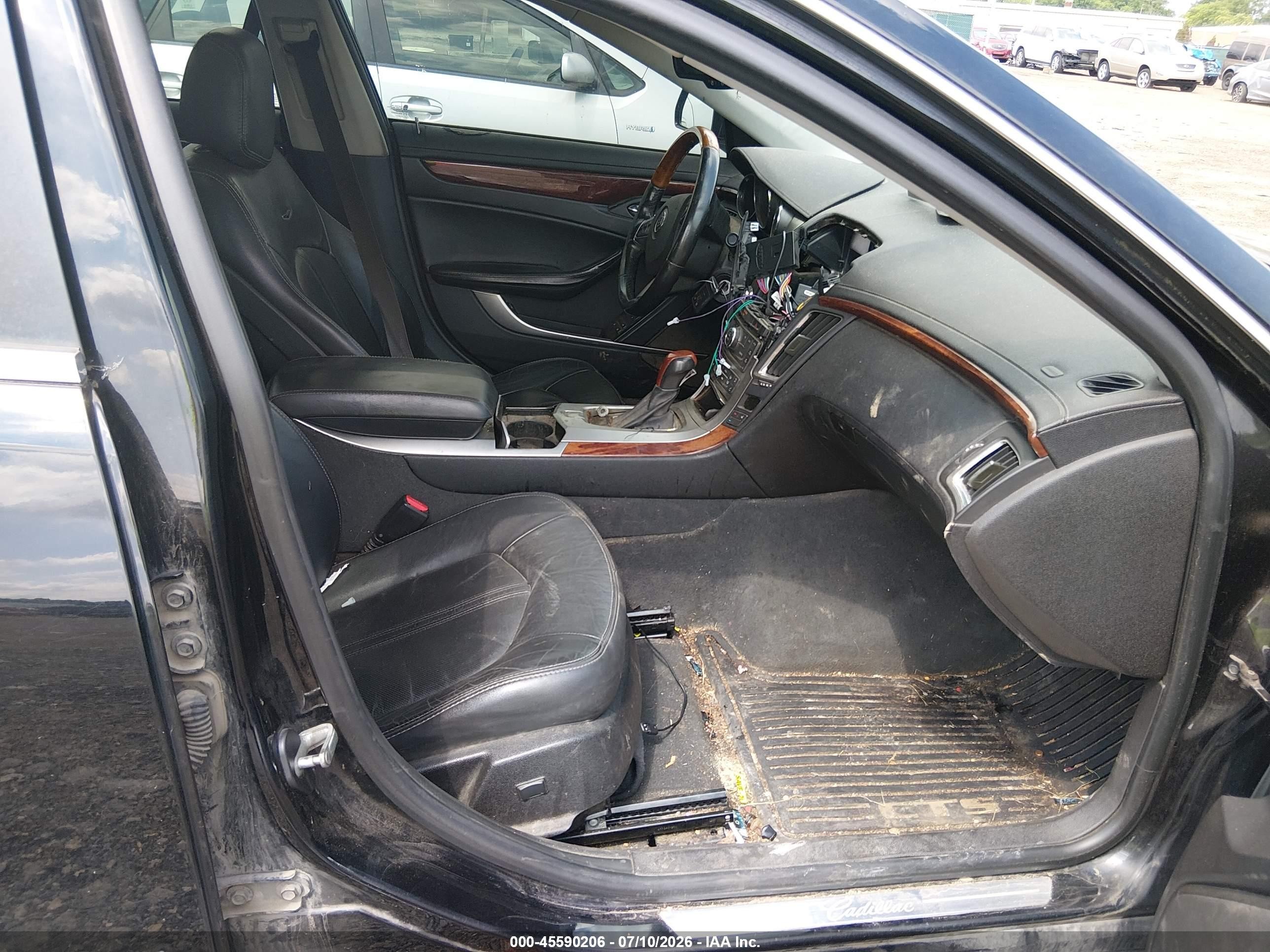 2012 Cadillac Cts Luxury Черный vin: 1G6DG5E59C0124306
