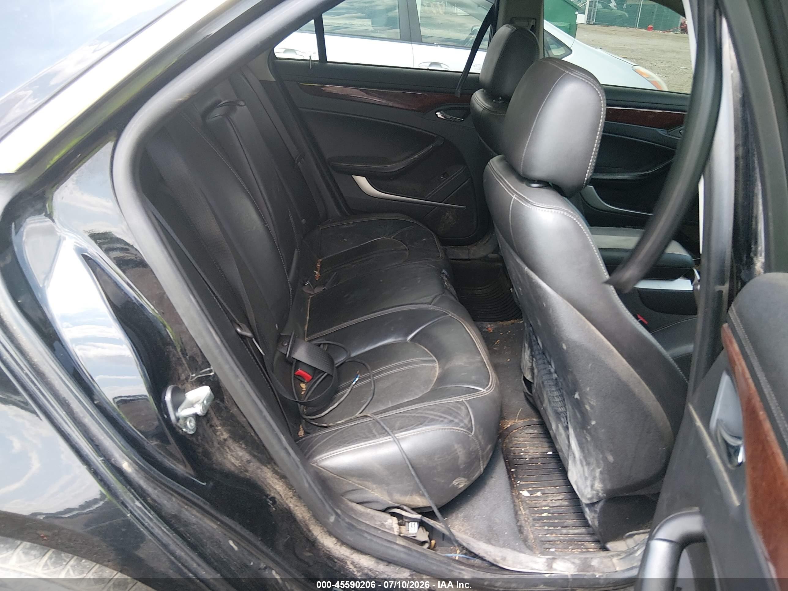 2012 Cadillac Cts Luxury Черный vin: 1G6DG5E59C0124306