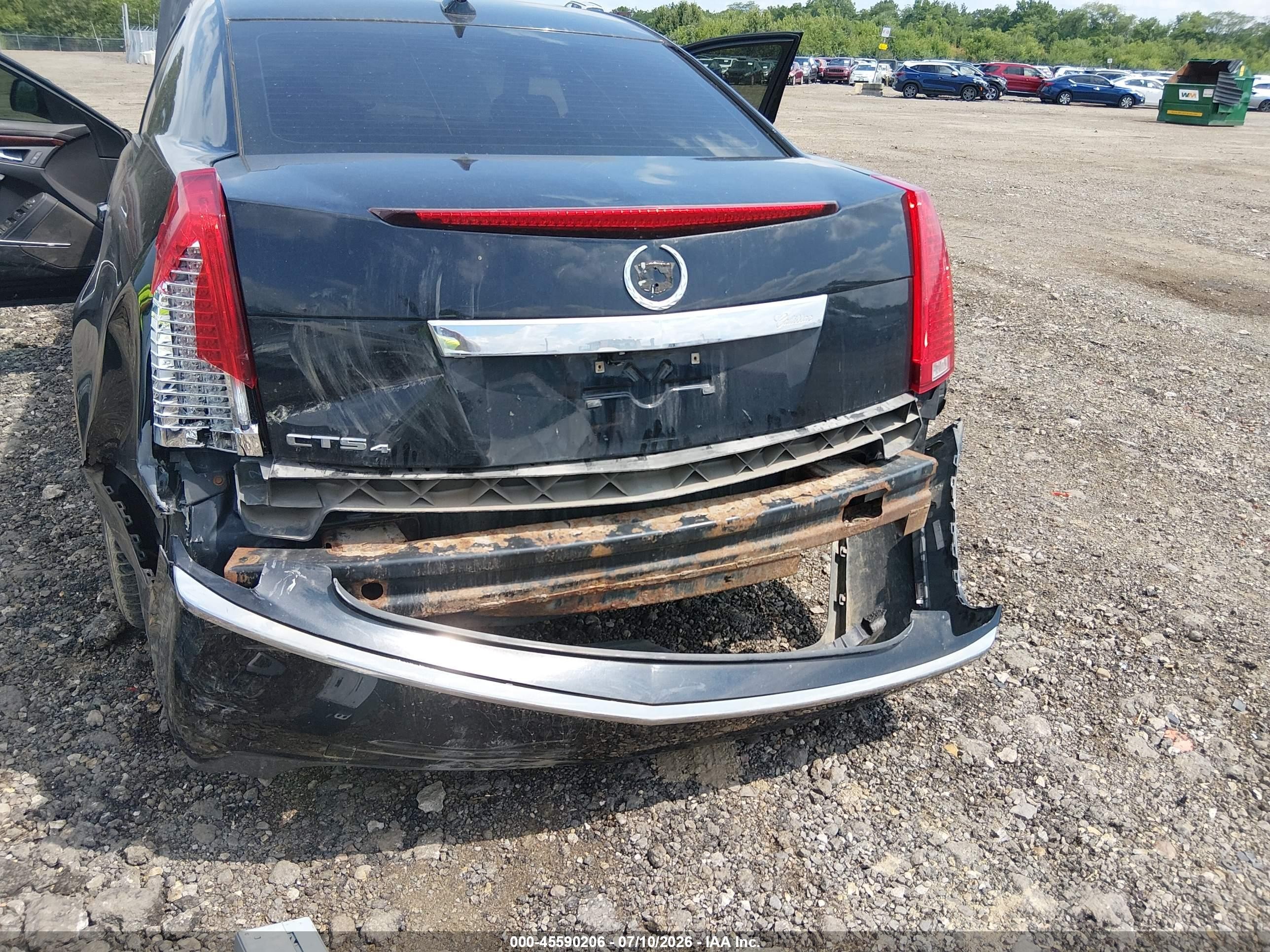 2012 Cadillac Cts Luxury Черный vin: 1G6DG5E59C0124306