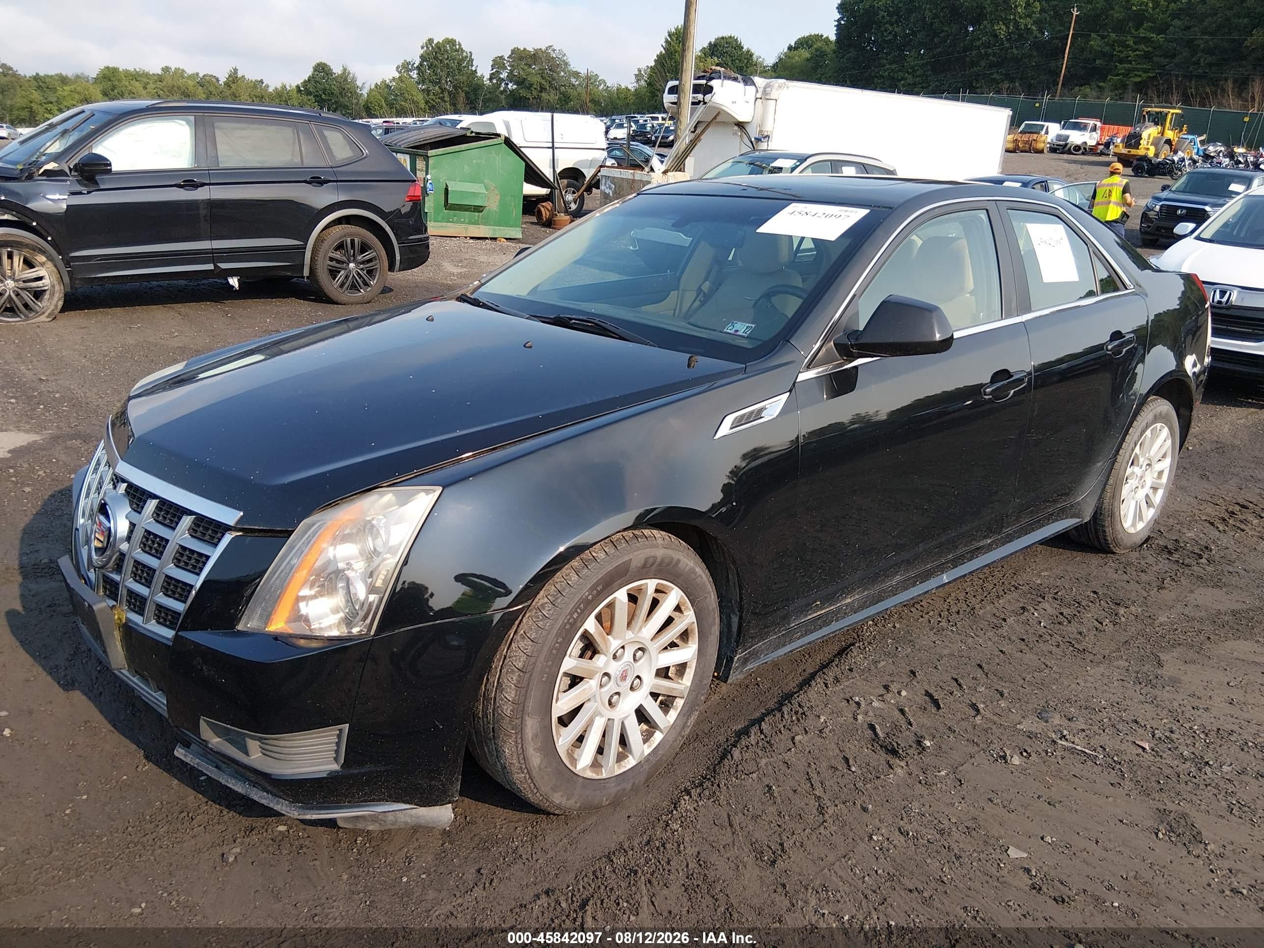 2013 Cadillac Cts Luxury Black vin: 1G6DG5E59D0113596