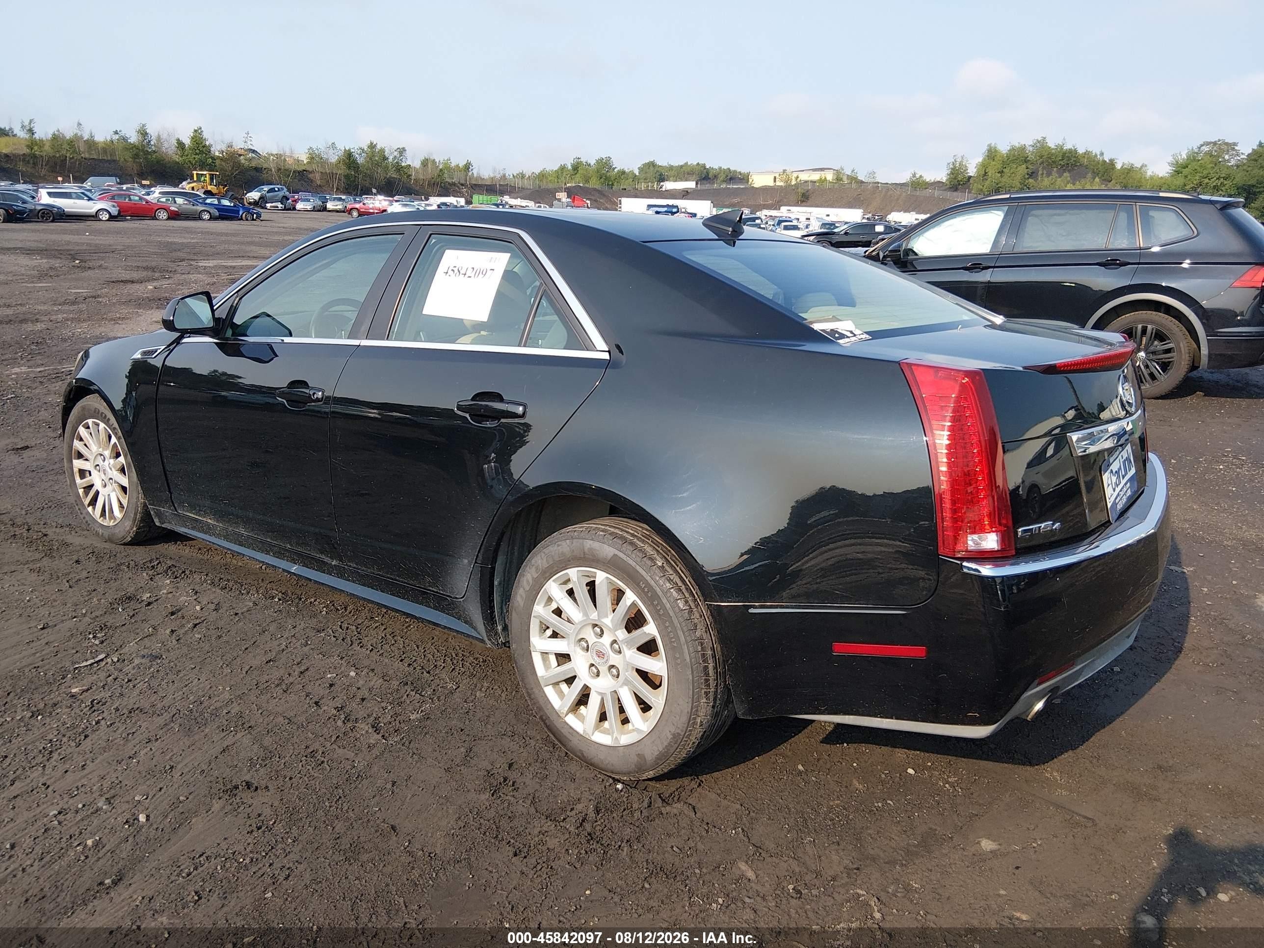 2013 Cadillac Cts Luxury Black vin: 1G6DG5E59D0113596