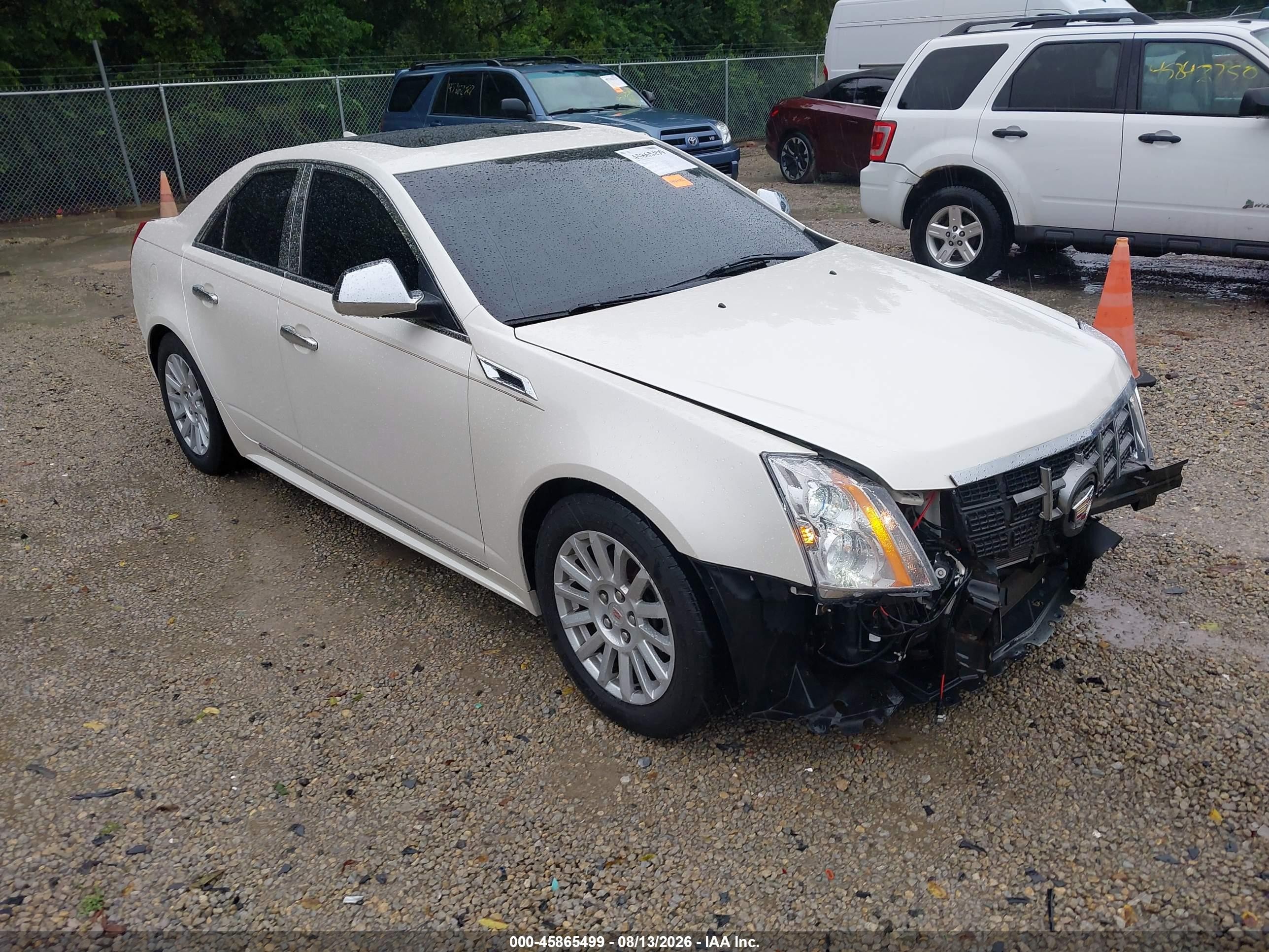 2012 Cadillac Cts Luxury White vin: 1G6DG5E5XC0108468
