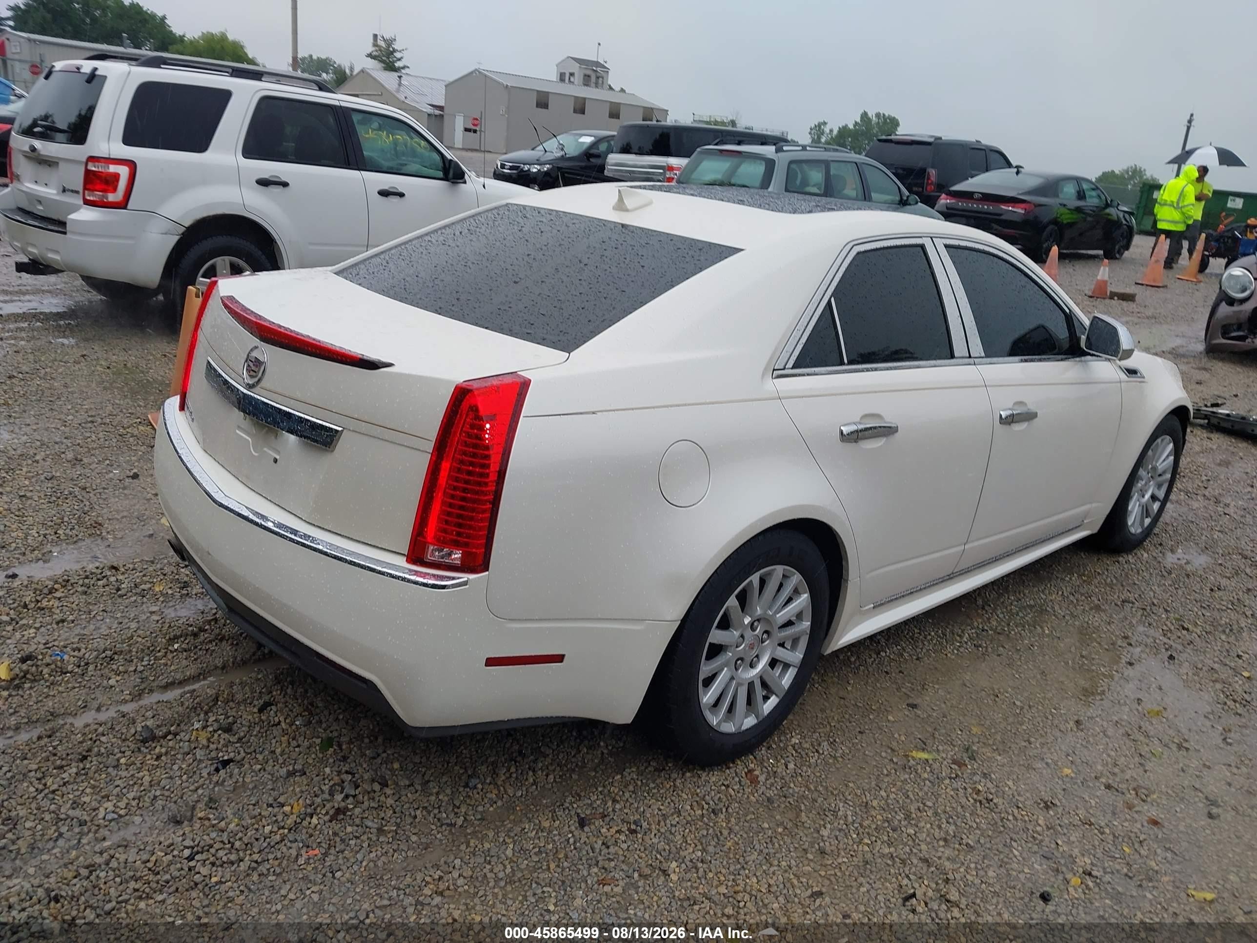 2012 Cadillac Cts Luxury White vin: 1G6DG5E5XC0108468